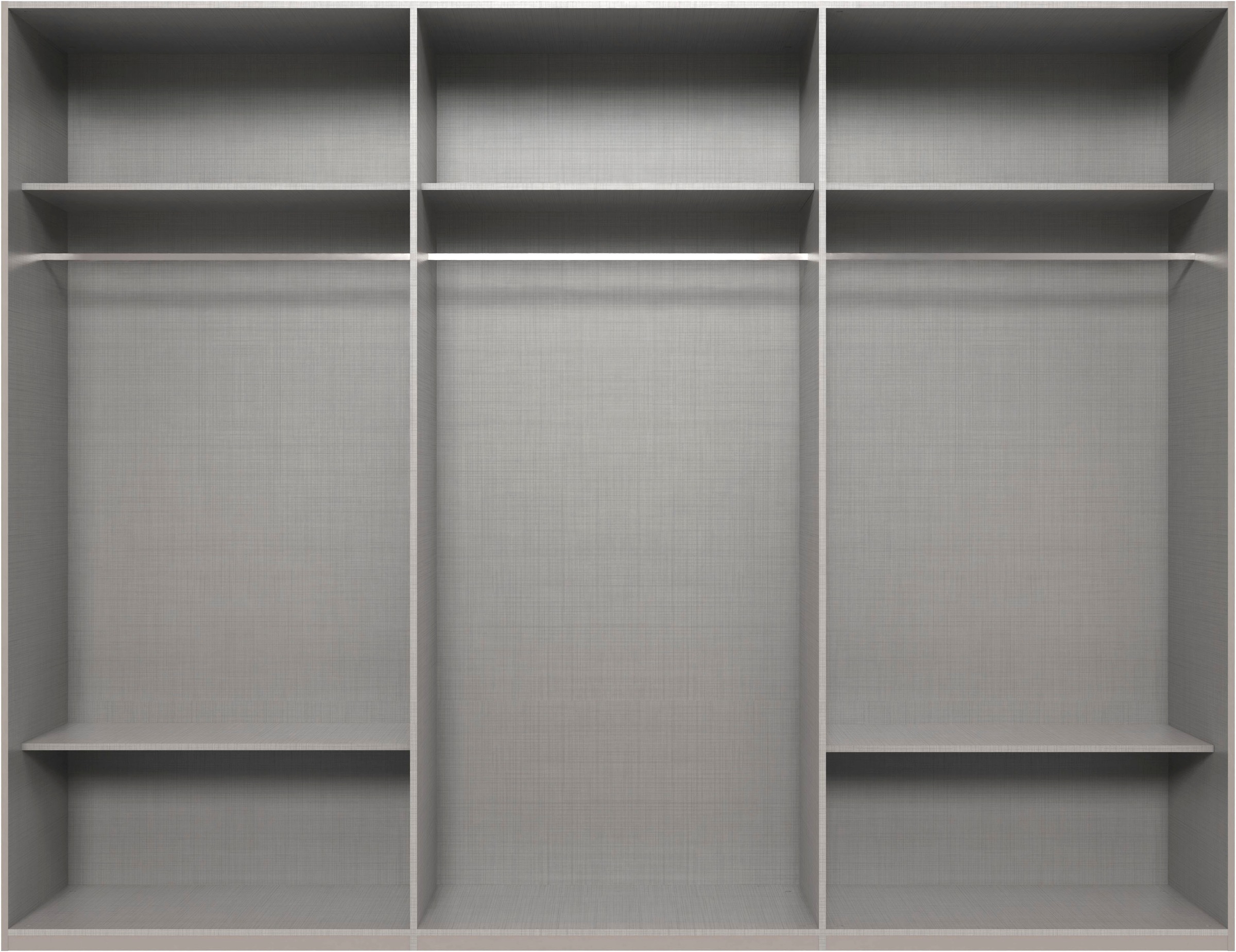 Wimex Kleiderschrank »Mugano,in 8 Breiten,3 Höhen,2 Tiefen, viele Farben, Made in Germany«, (in Basic oder Premium Ausstattung mit 2 weiteren Einlegeböden), mit langen oder kurzen Griffen aus Metall, mit oder ohne Spiegel