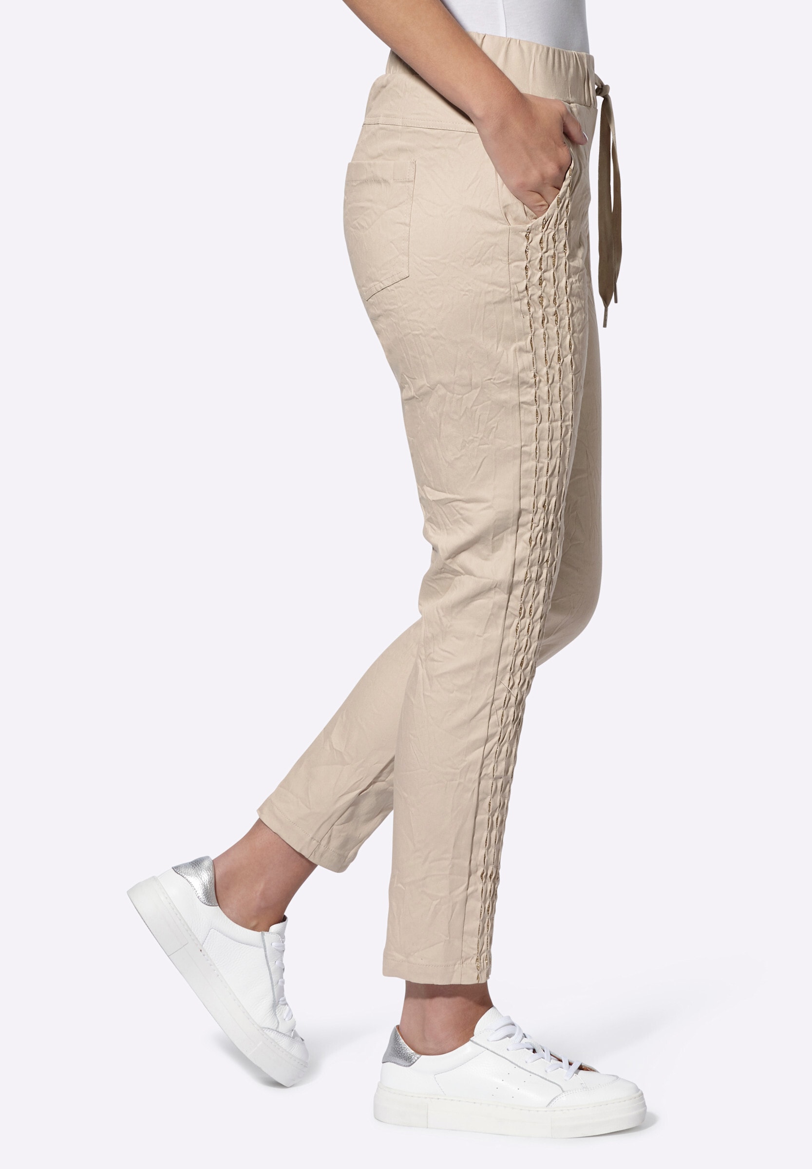 heine Schlupfhose »Hose Schlupfhose mit Raffung an Seitennaht«