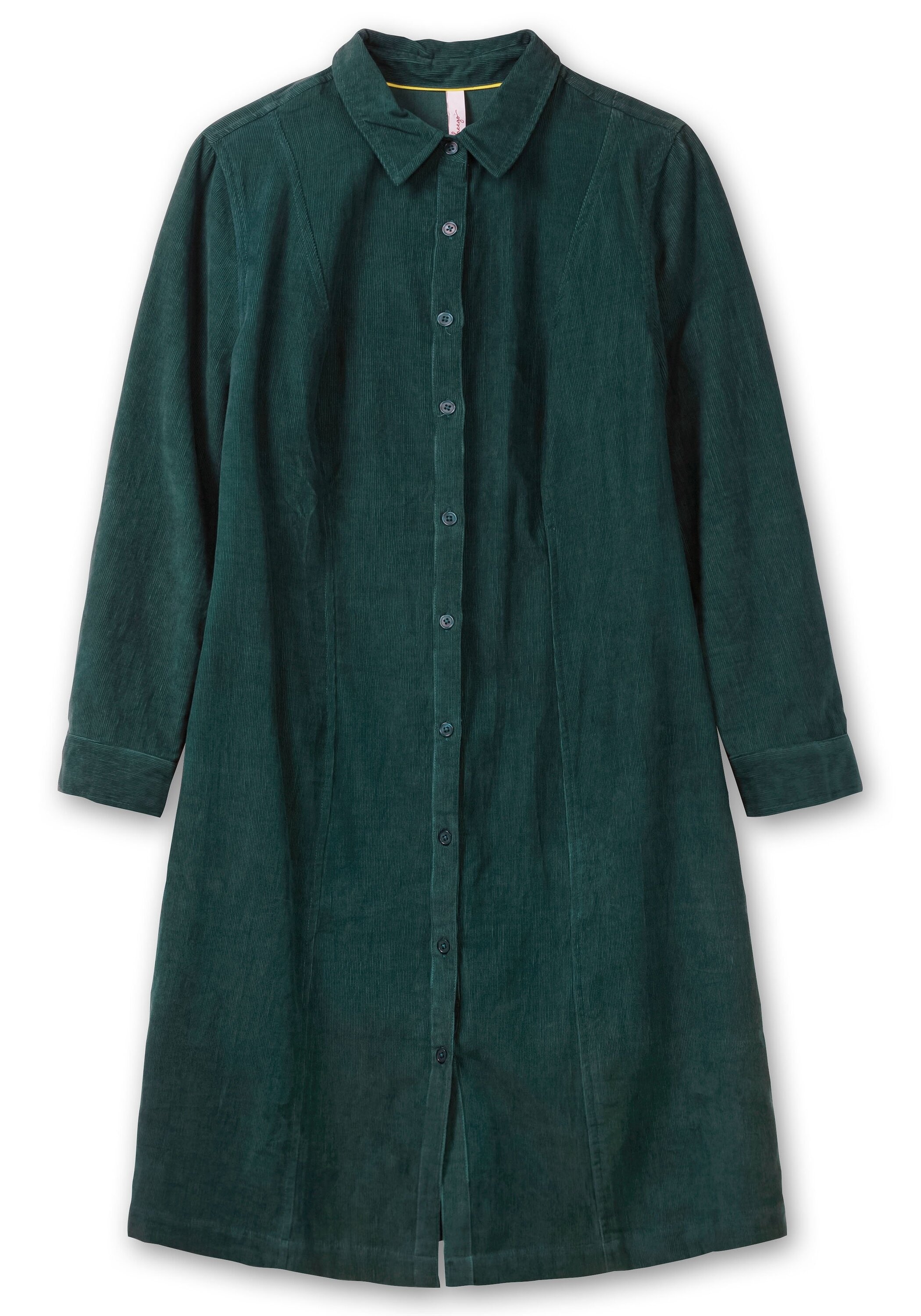Sheego Blusenkleid »Hemdblusenkleid aus weichem Cord, mit Krempelarm«