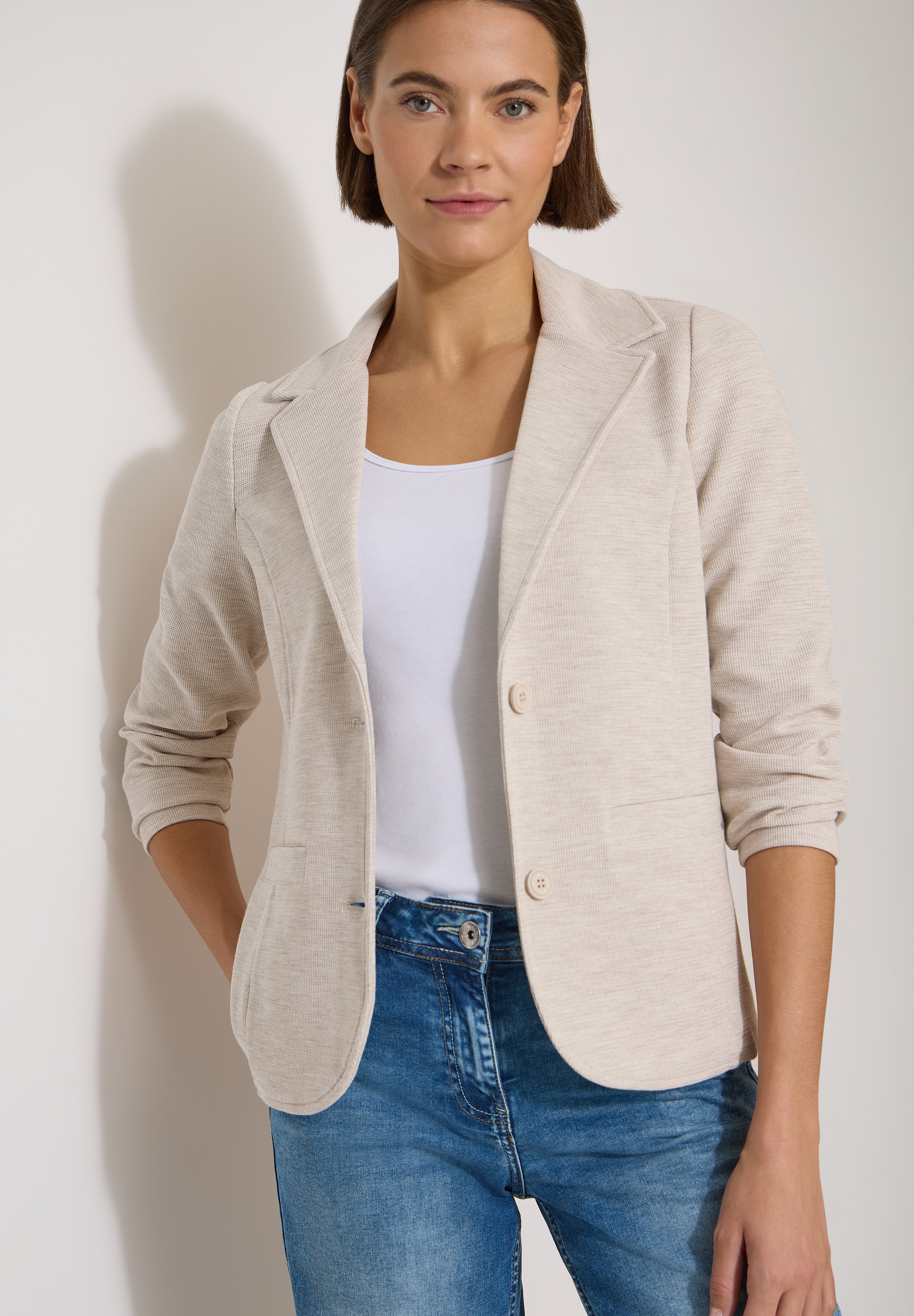 Cecil Jackenblazer mit Struktur in Unifarbe