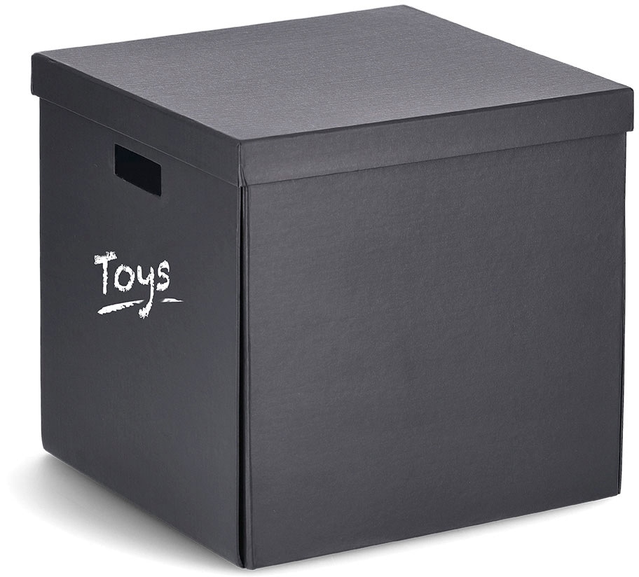 Zeller Present Aufbewahrungsbox, (1 St.), beschriftbar, recycelter Karton