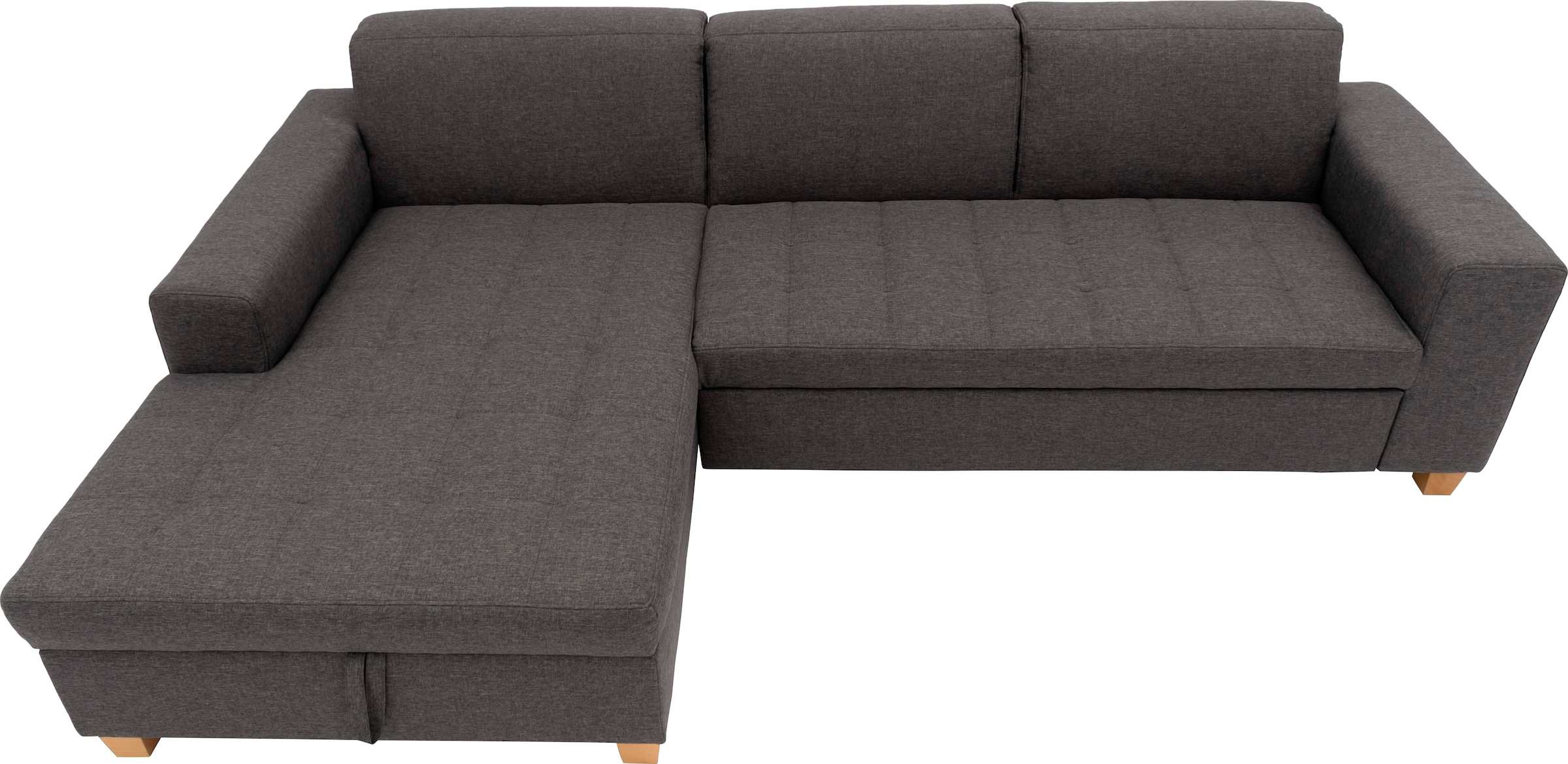 Home affaire Ecksofa »Corby L-Form« wahlweise mit Bettfunktion, Steppung auf Sitzfläche