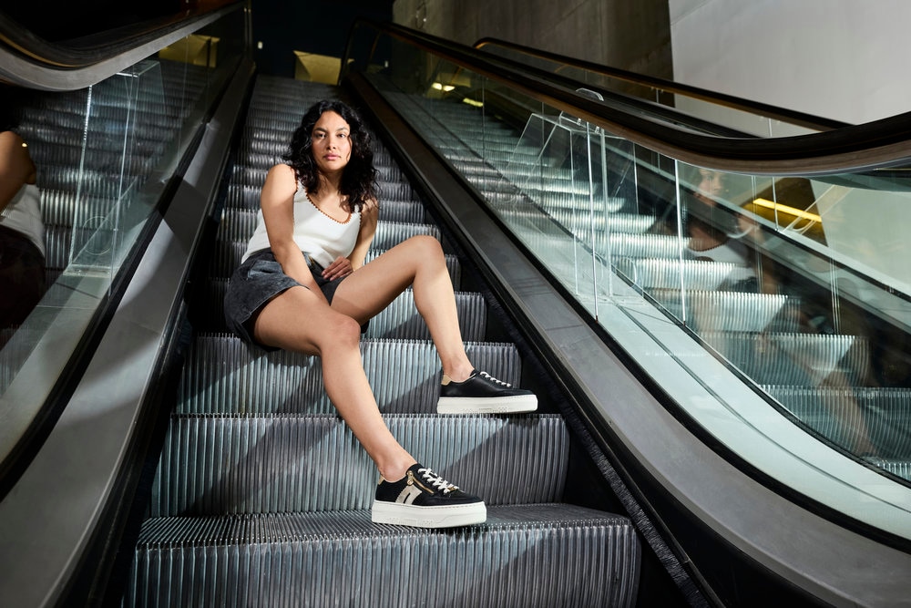 Rieker Plateausneaker  Schnürschuh, Halbschuh, Freizeitschuh mit seitlichem Reißverschluss