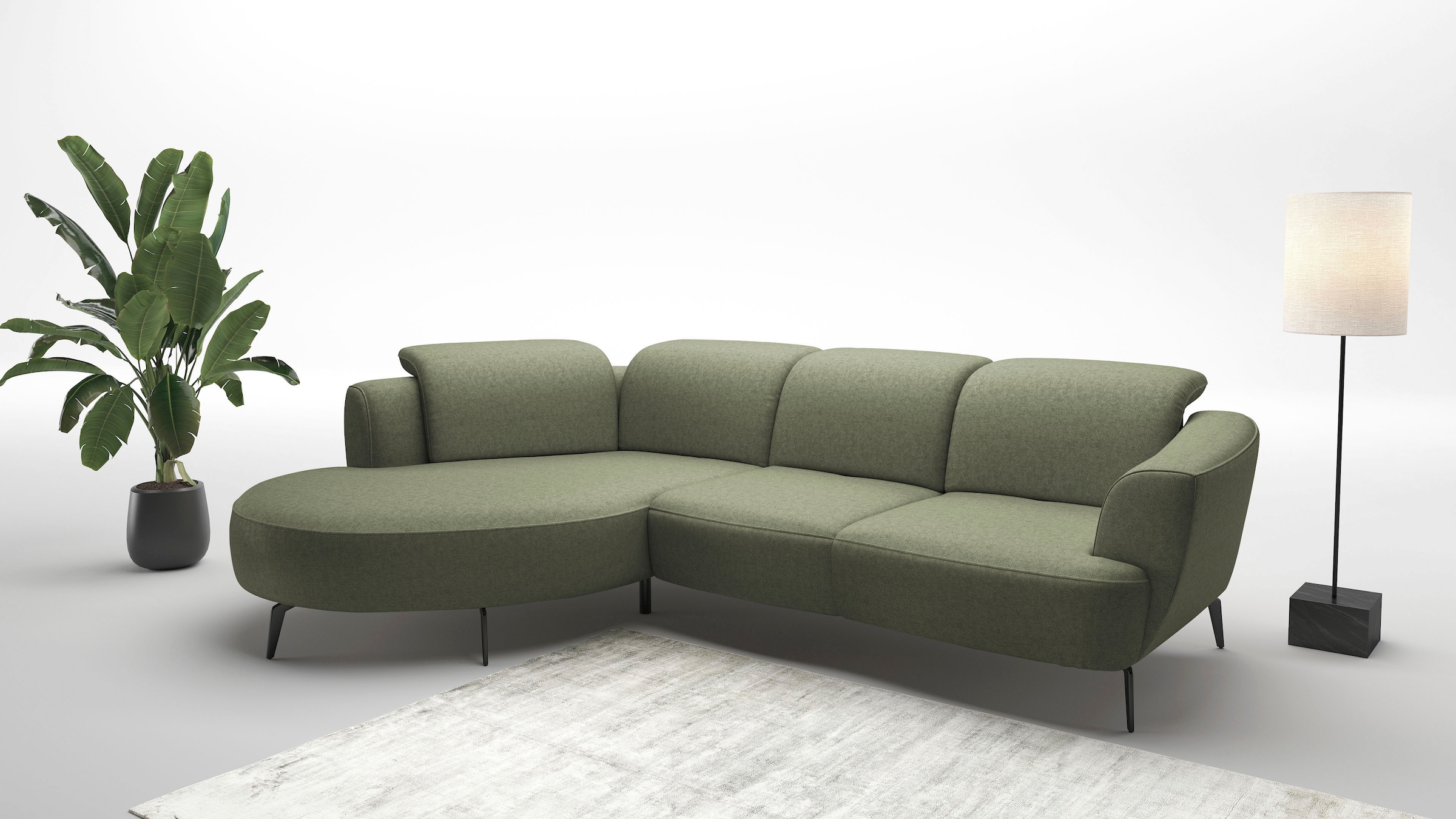 sit&more Ecksofa »Zoe« ink.Sitztiefenverstellung, wahlweise mit Kopfteilverstellung