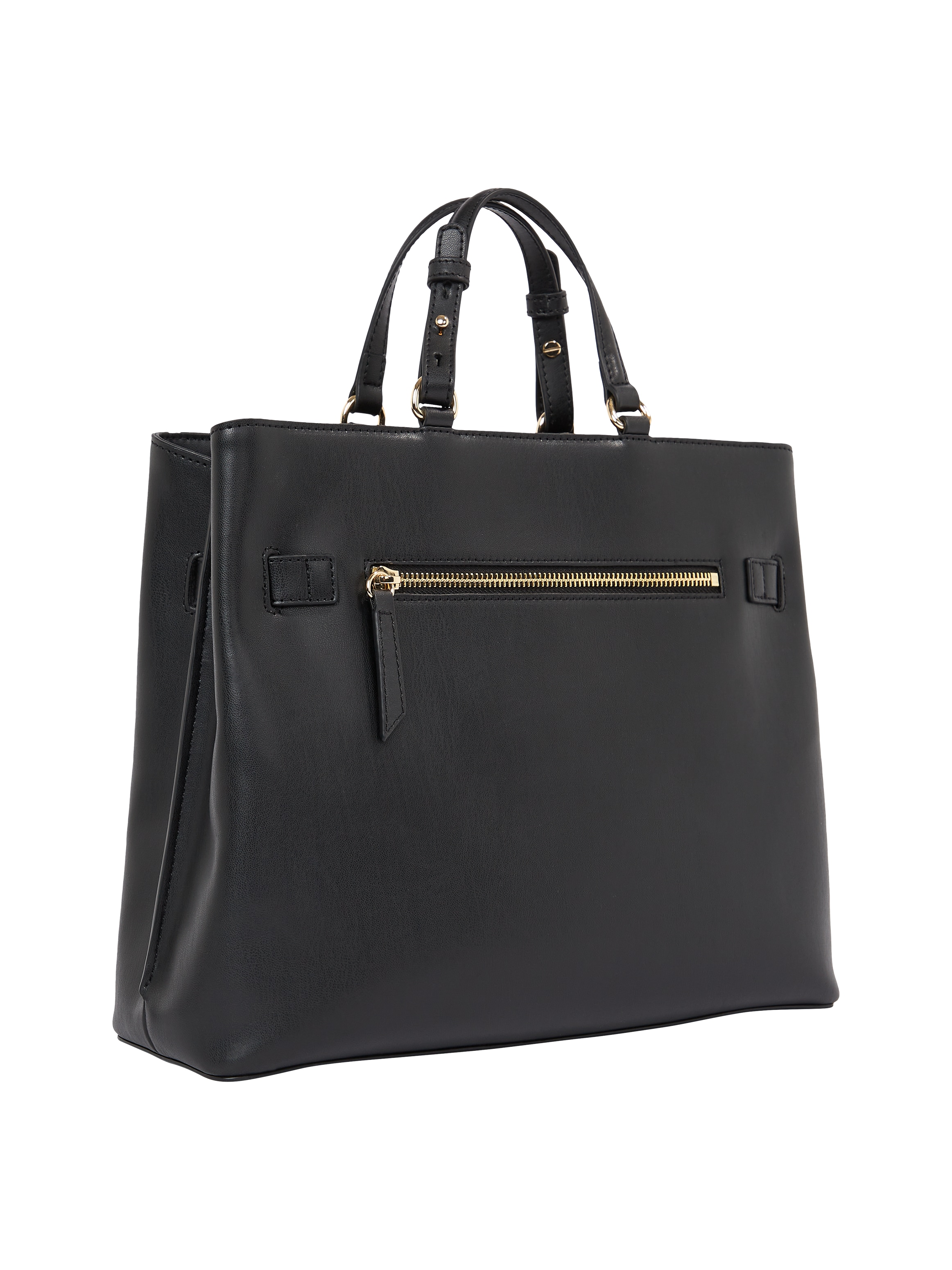 Tommy Hilfiger Henkeltasche »TH HERITAGE SATCHEL«, Damen Umhängetasche, Schultertasche mit TH-Schmuckelement