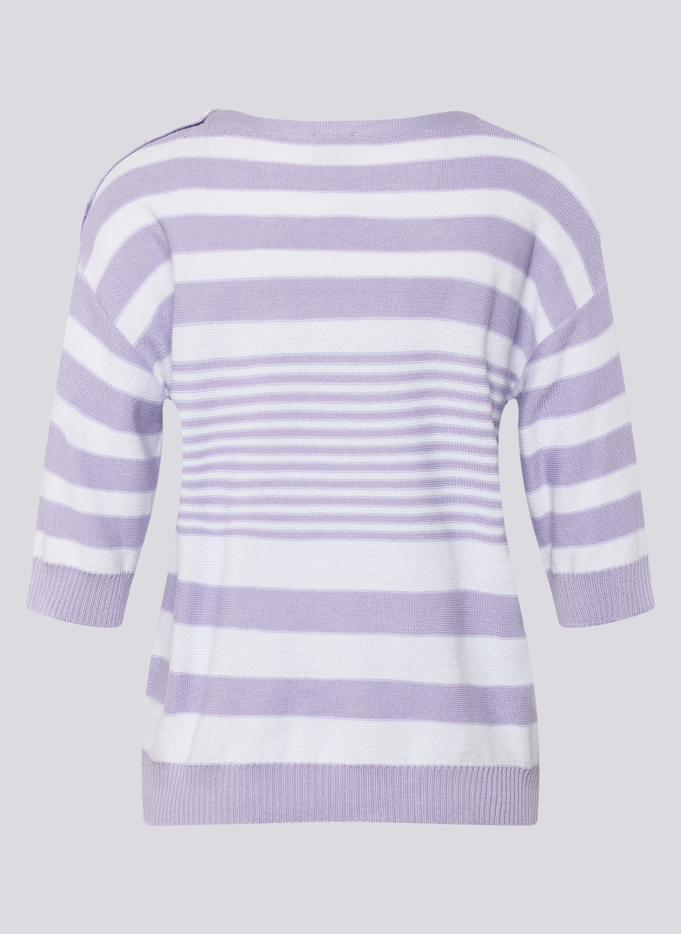 Rabe Rundhalspullover mit Streifen Muster