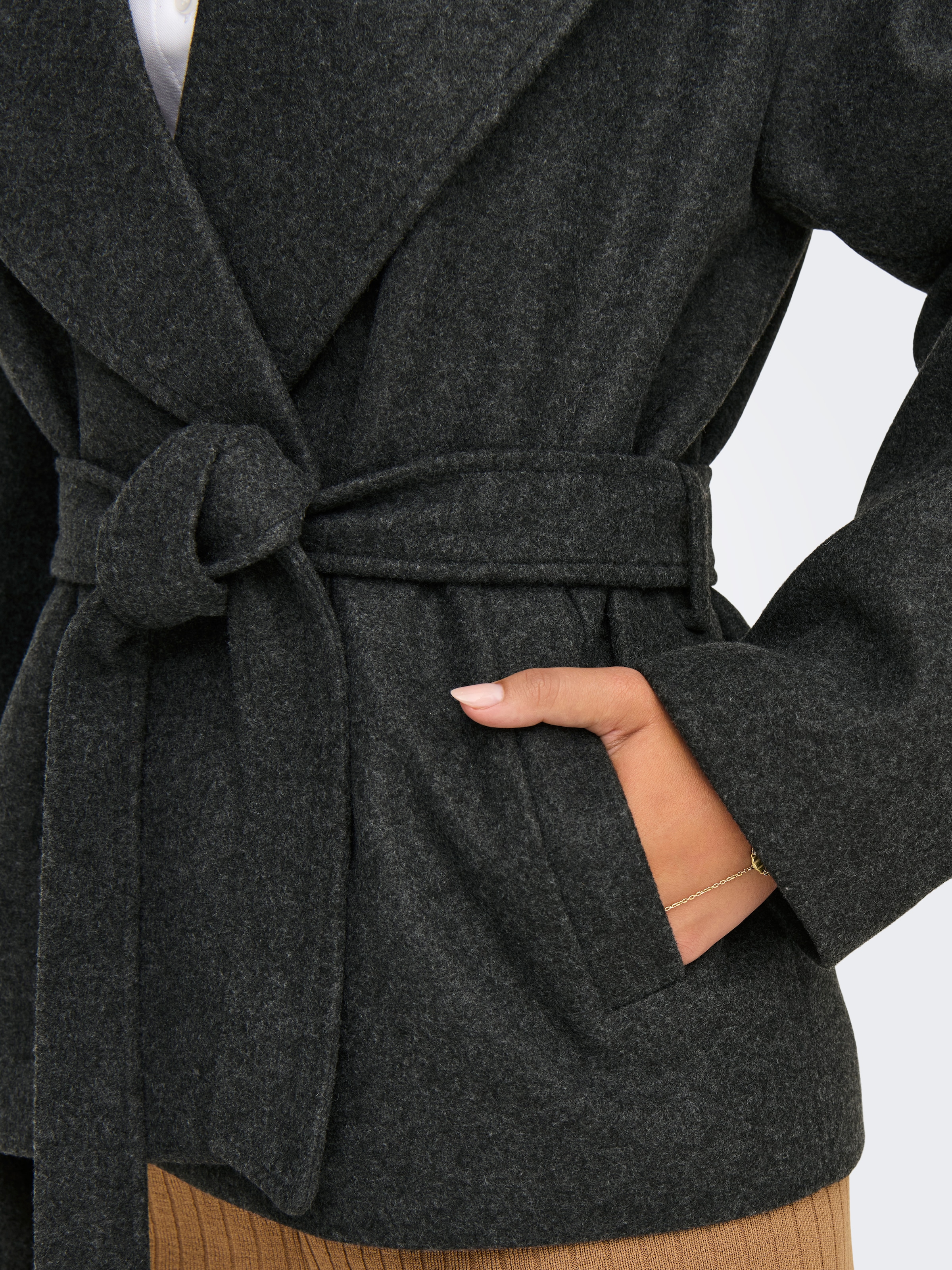 ONLY Kurzmantel »ONLAUGUSTA LIFE SHORT COAT OTW« Kunstfaser