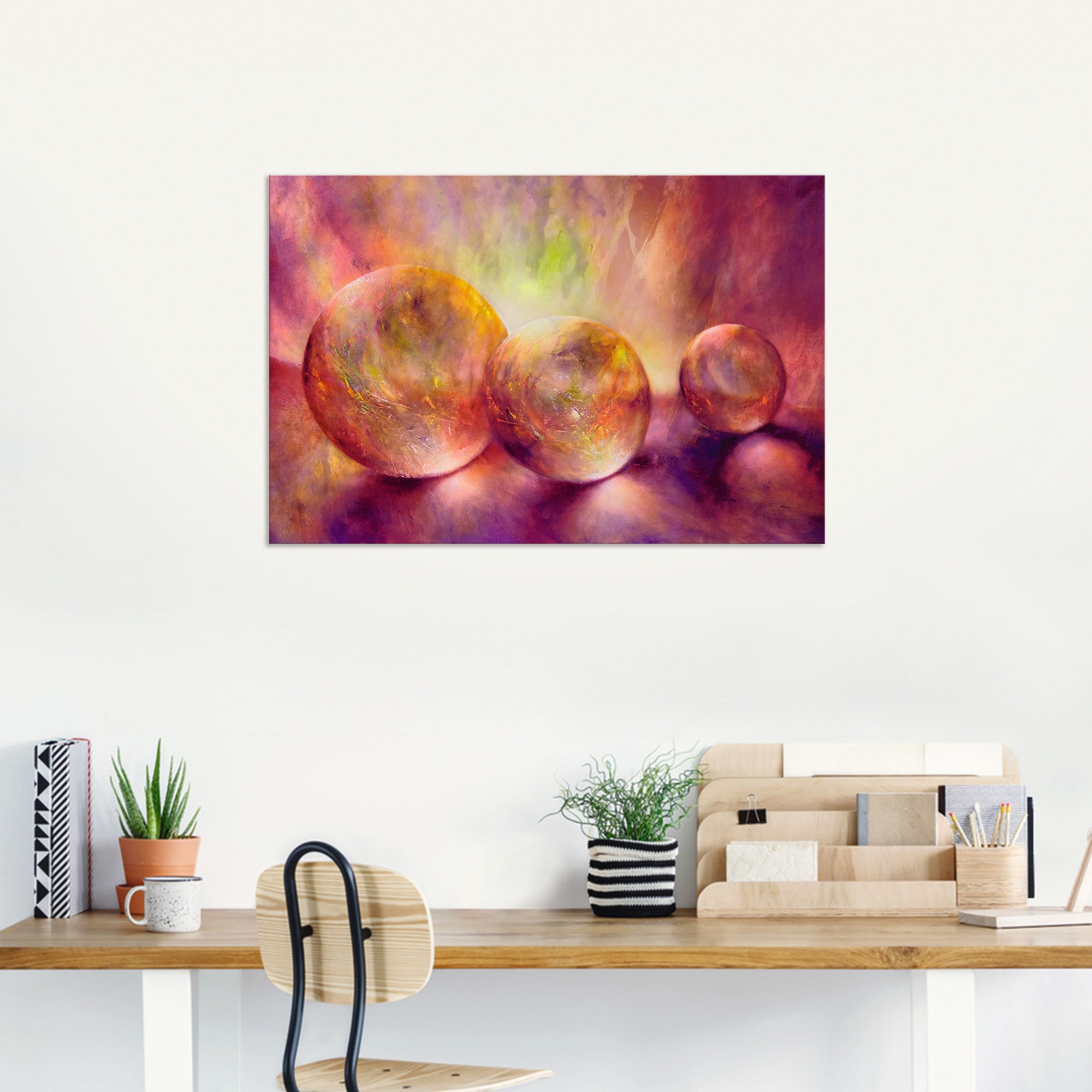 Artland Wandbild »Purpures Licht«, Muster, (1 St.), als Alubild, Outdoorbild, Leinwandbild, Poster in verschied. Größen
