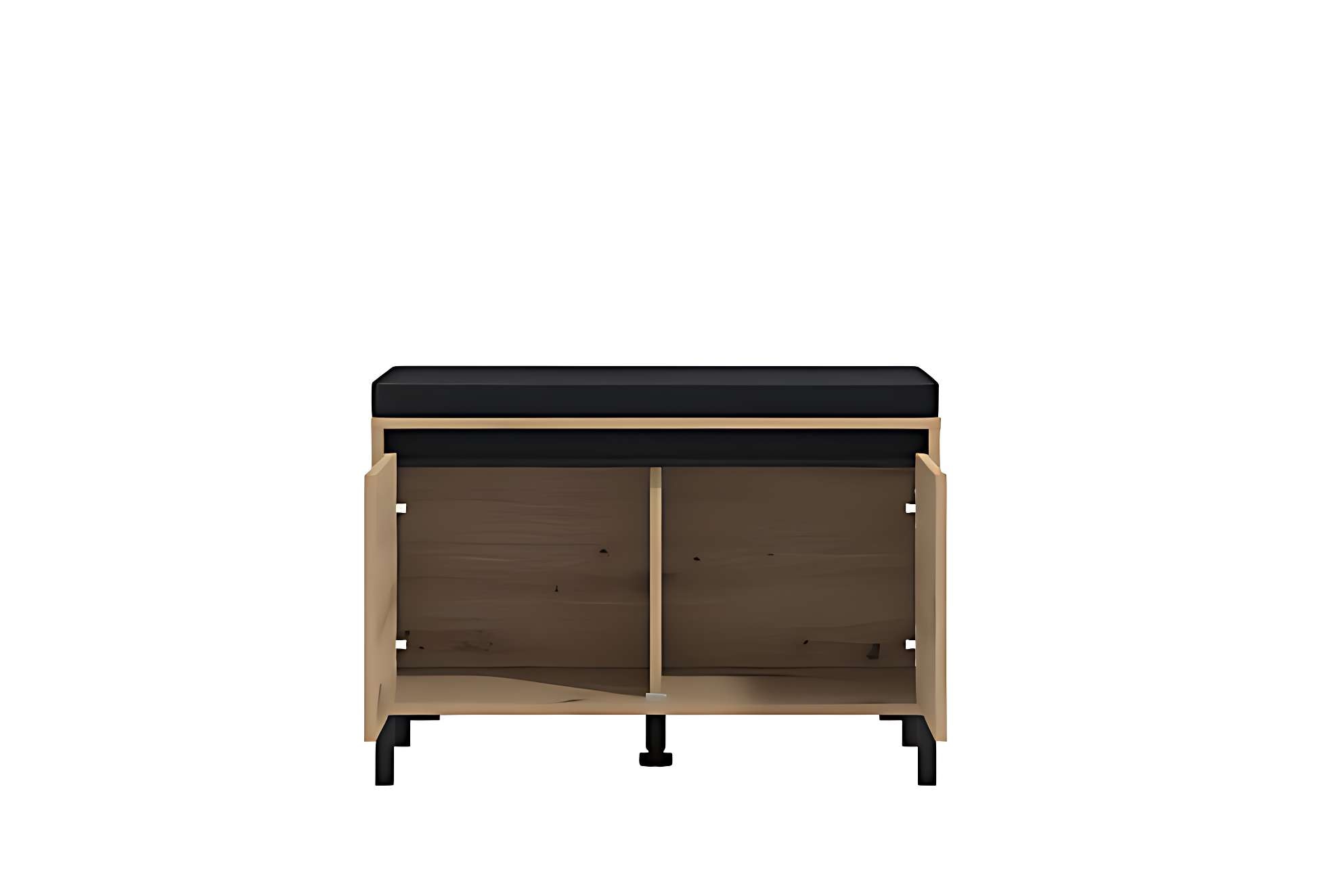 Home affaire Schuhbank »Arran, Schuhschrank, Schuhregal, Schuhtruhe, Schuhkommode, Sitzbank« mit abnehmbarem Sitzkissen, zwei Türen (dahinter zwei Fächer)