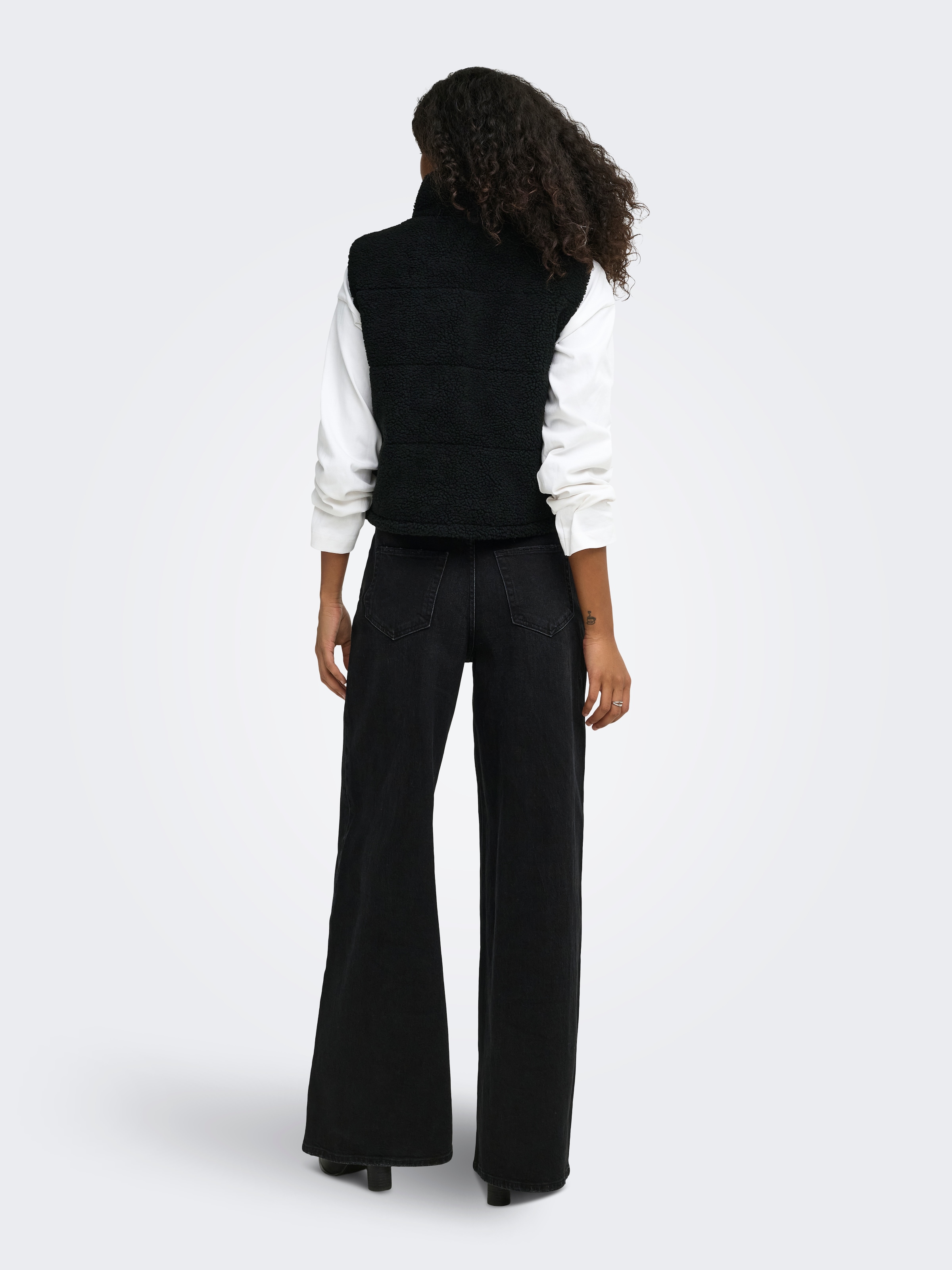 ONLY Plüschweste »ONLSANDRA TEDDY WAISTCOAT LIFE OTW NOOS« Kunstfaser