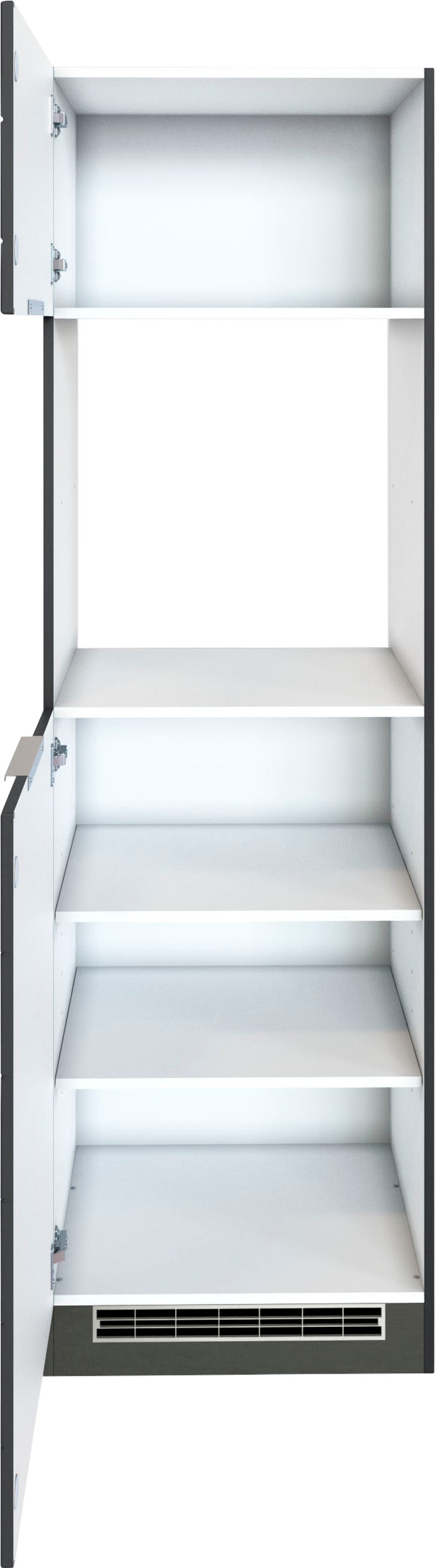 KOCHSTATION Backofenumbauschrank »KS-Luhe«, 60 cm breit, hochwertige MDF-Fronten mit waagerechter Lisene
