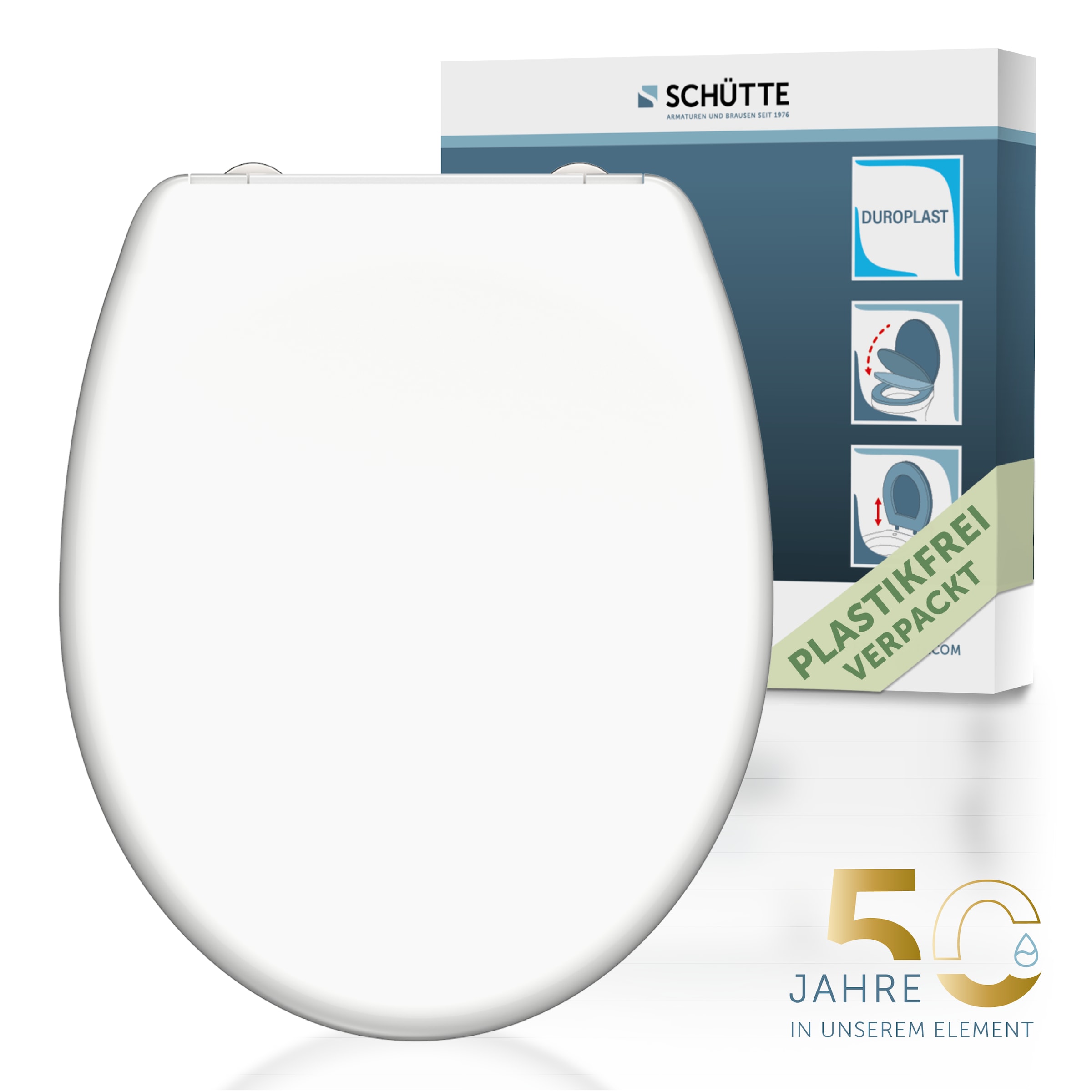 Schütte WC-Sitz mit Absenkautomatik und Schnellverschlusstechnik