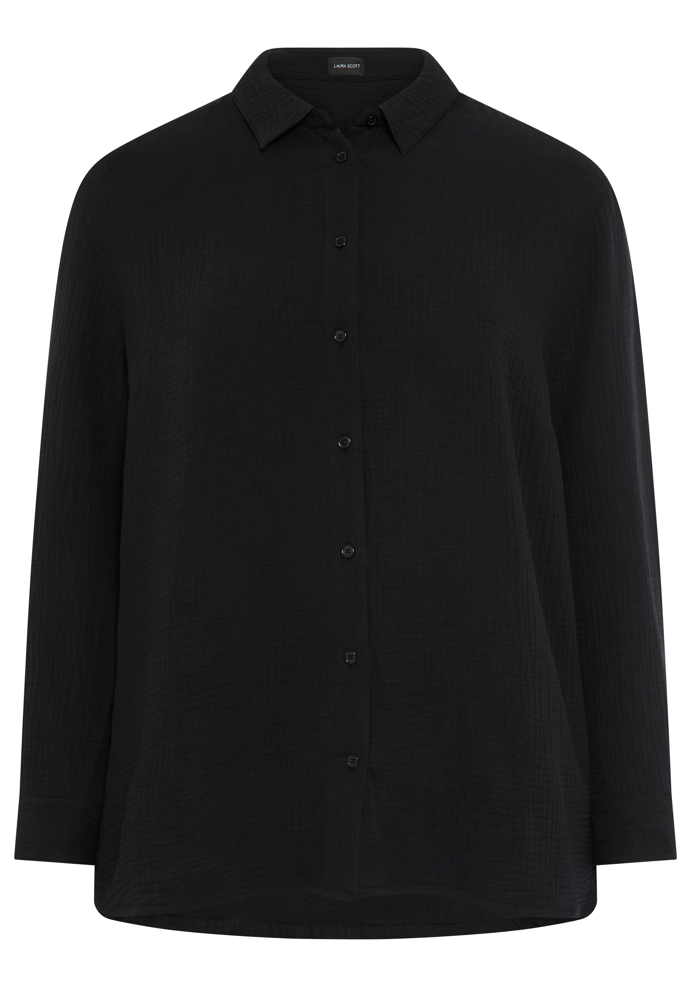 Laura Scott CURVE Hemdbluse aus angenehm weicher Strukturware