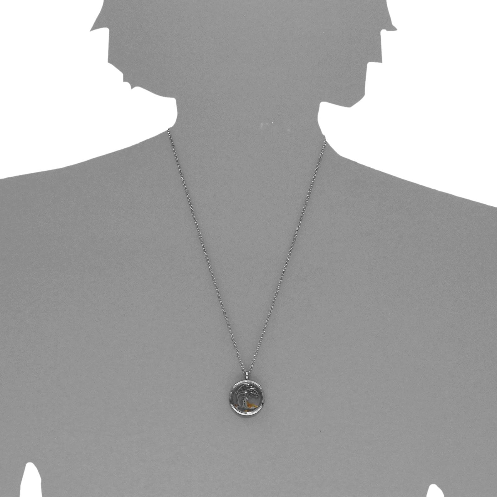 OSTSEE-SCHMUCK Kette mit Anhänger »- Windflüchter 23 mm - Edelstahl - ohne Stein«