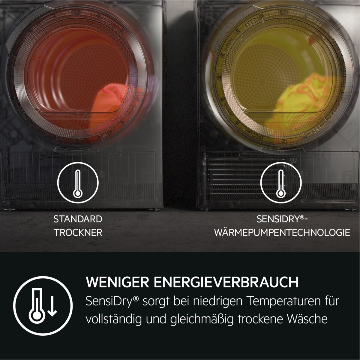 AEG Wärmepumpentrockner »TR8775780«, 8 kg, ProSense® Mengenautomatik