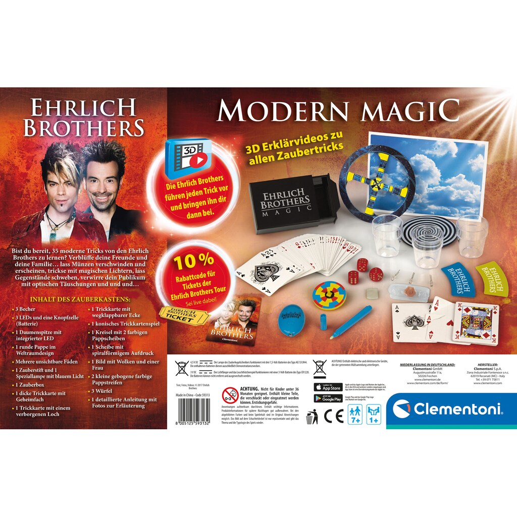 Clementoni® Zauberkasten »Ehrlich Brothers, Modern Magic«