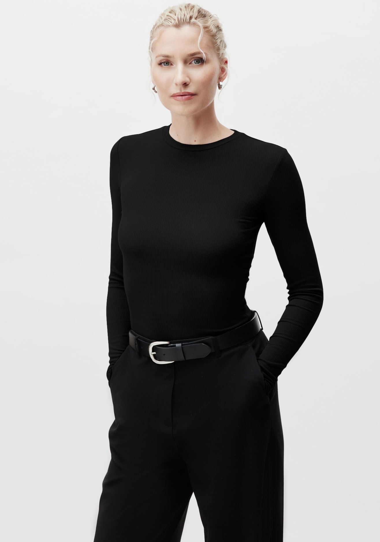 LeGer Longsleeve »Cinzia, LeGer by Lena Gercke« Rundhals, schmale Passform
