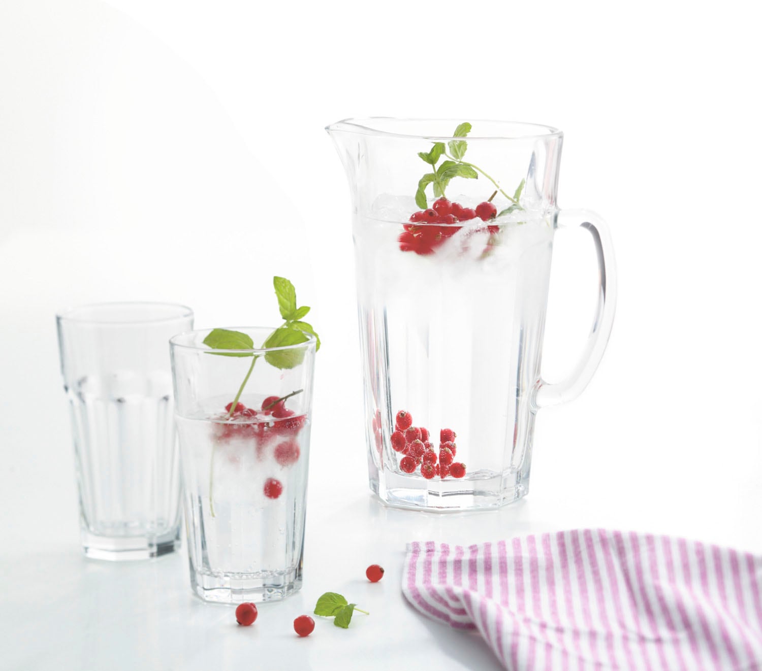 LEONARDO Gläser-Set »ROC«, (Set, 7 tlg.), Krug/Becher-Set, 7-teilig