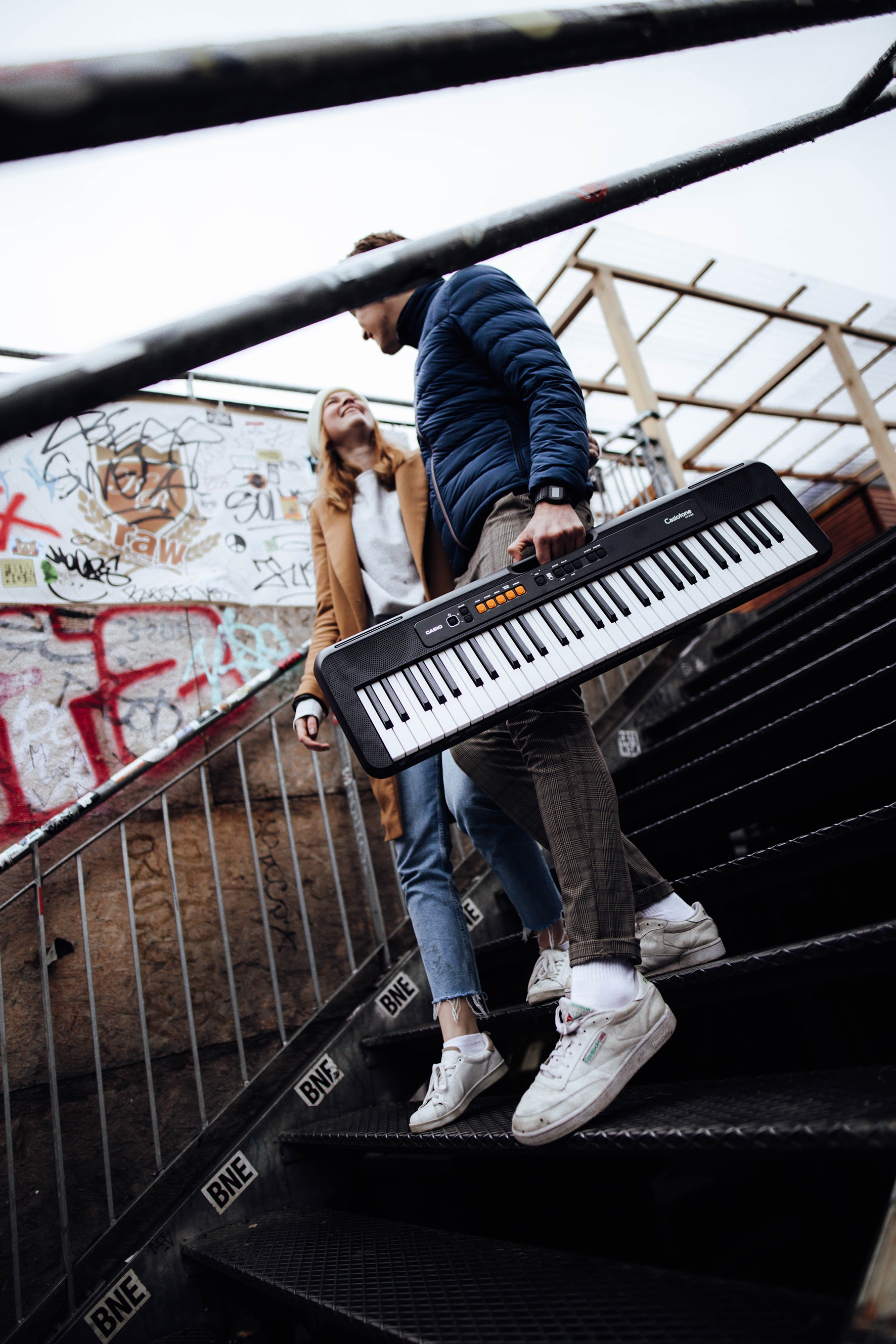 CASIO Home-Keyboard »CT-S100AD«, inkl. Netzadapter und Stativ