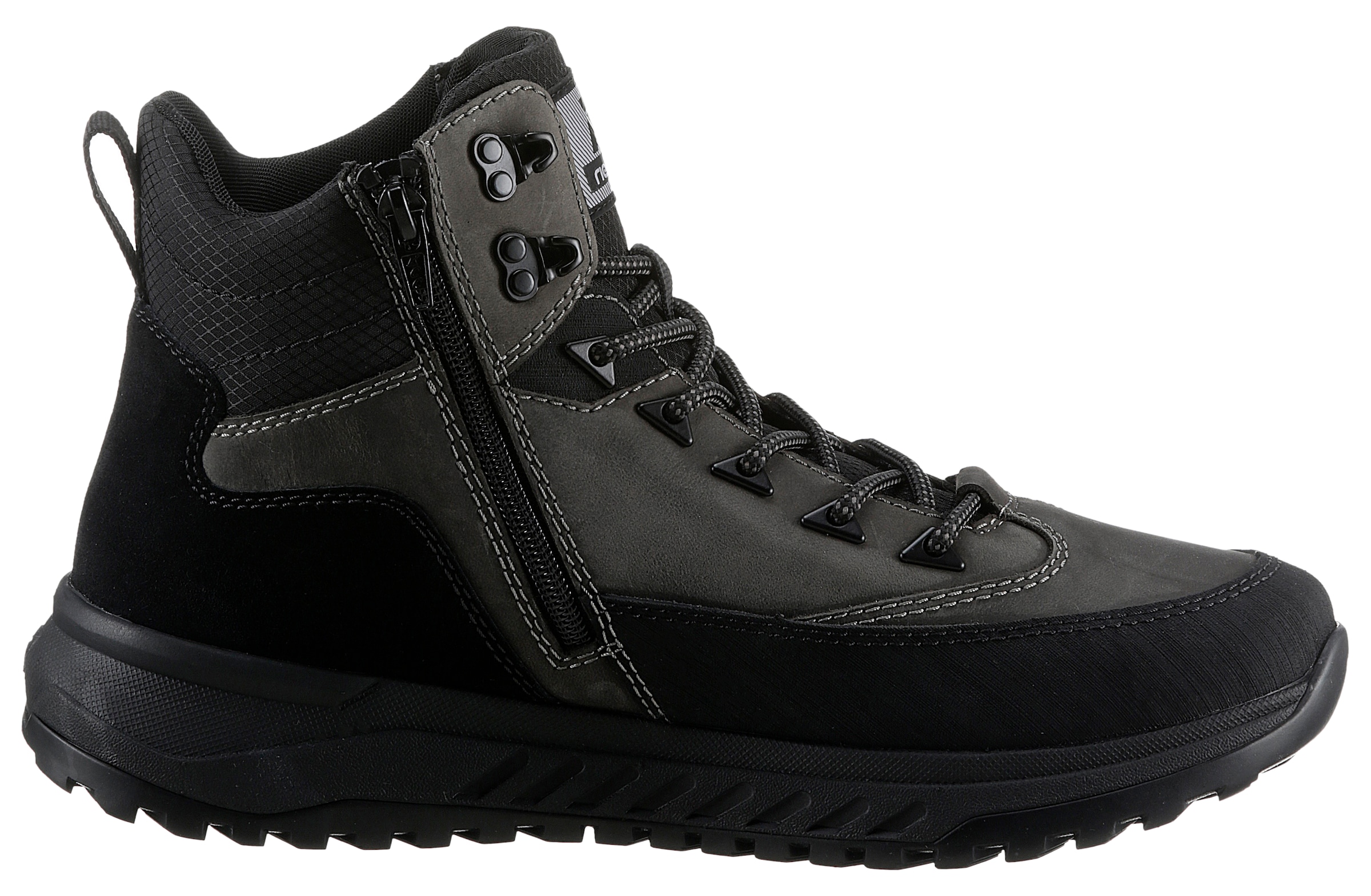 RIEKER Sport Winterboots, Schneeboots, Outdoorstiefelette mit Fiber Grip-Laufsohle