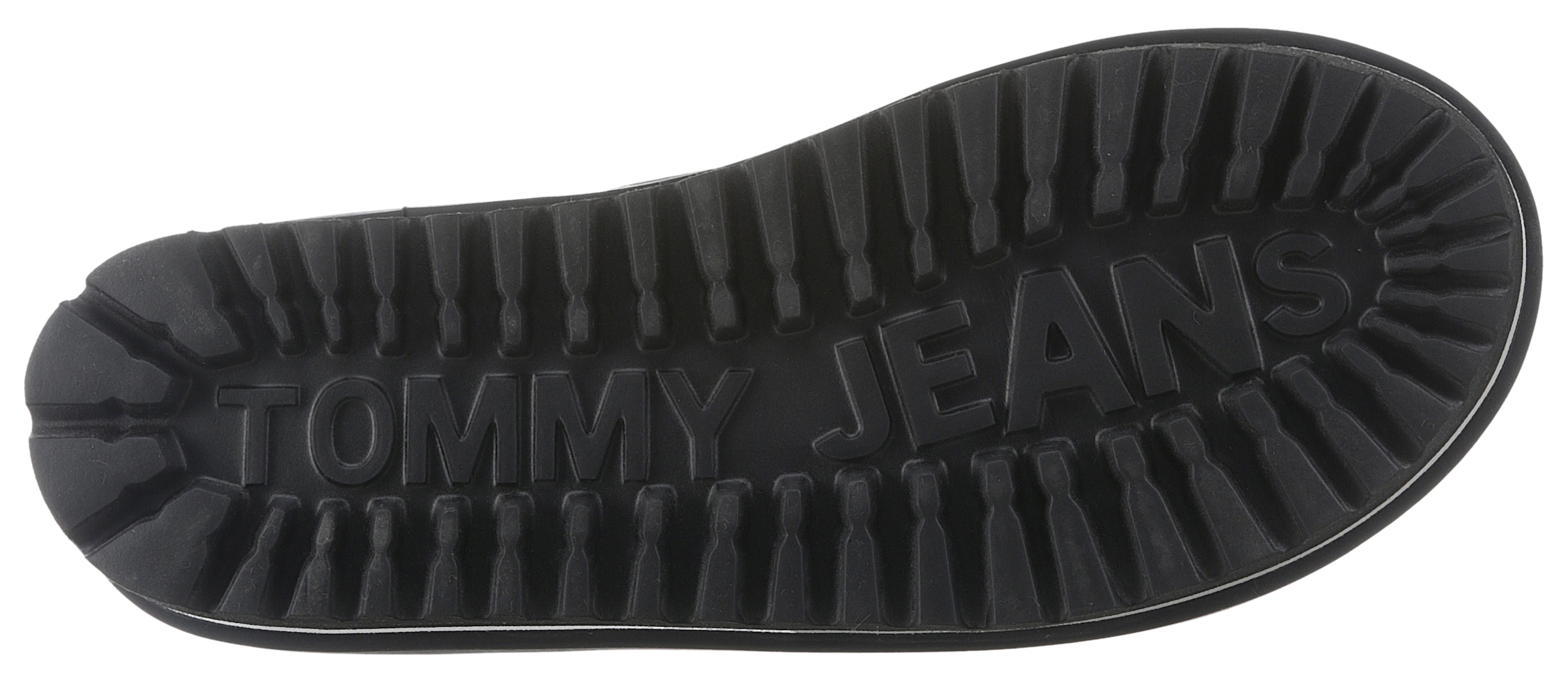 Tommy Jeans Winterboots »TJW NYLON FLATFORM BOOT WL«, Plateau, Snowboots, Ankleboots, Schlupfschuh mit Anziehlasche