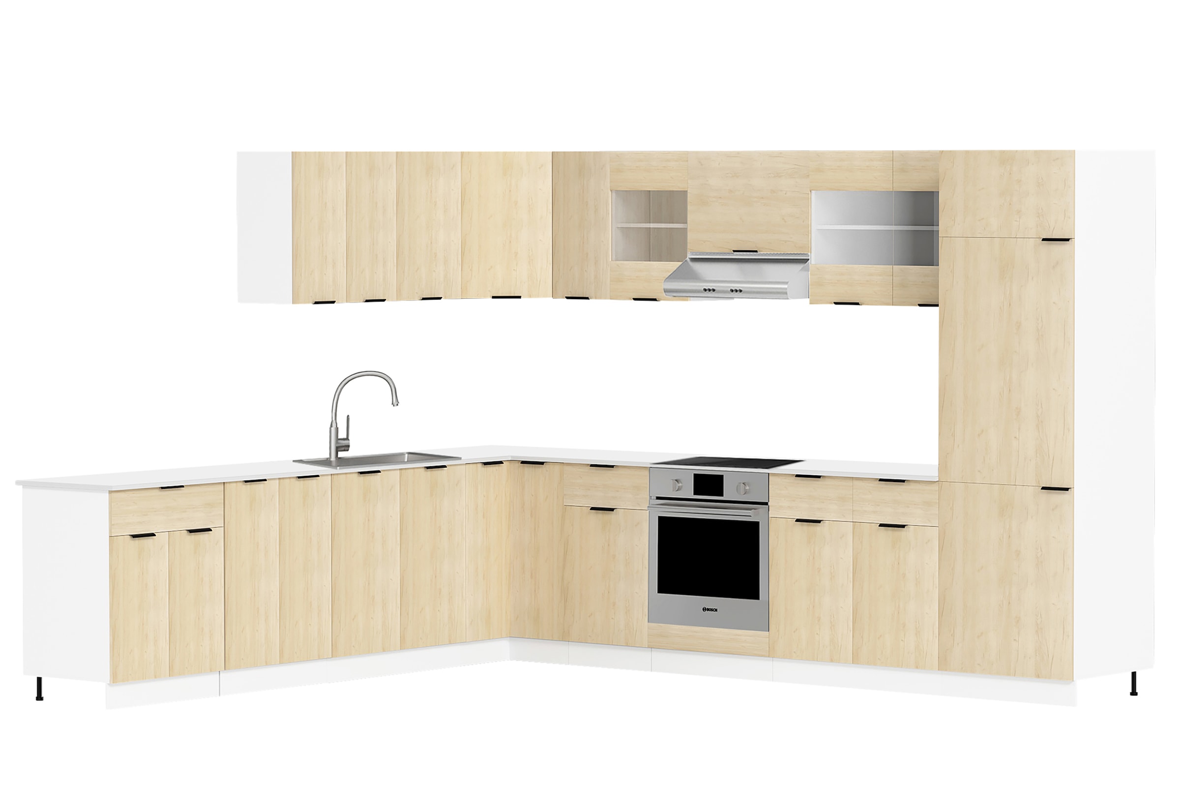 VCM Unterschrank »VCM Küchenschrank | Maße ca. H. 207 x B. 60 x T. 57 cm | Hochschrank | Küchenmöbel - Fasola«, (1 St.)