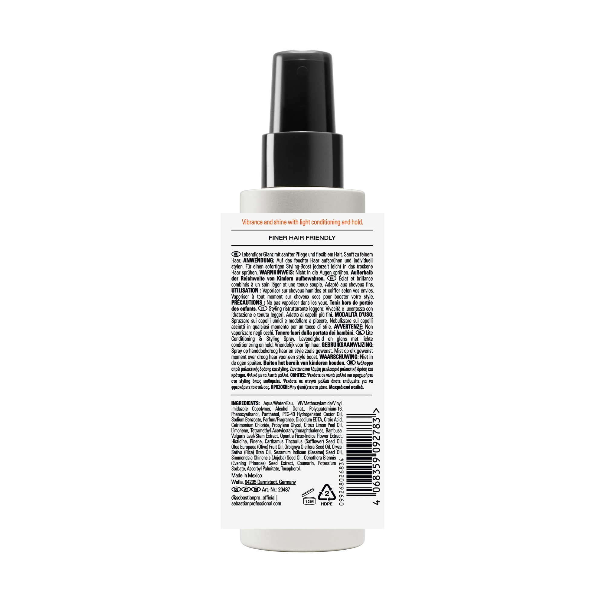 Sebastian Professional Haarpflege-Spray »Potion 9 Lite« für geschädigtes, trockenes, glanzloses und widerspenstiges Haar