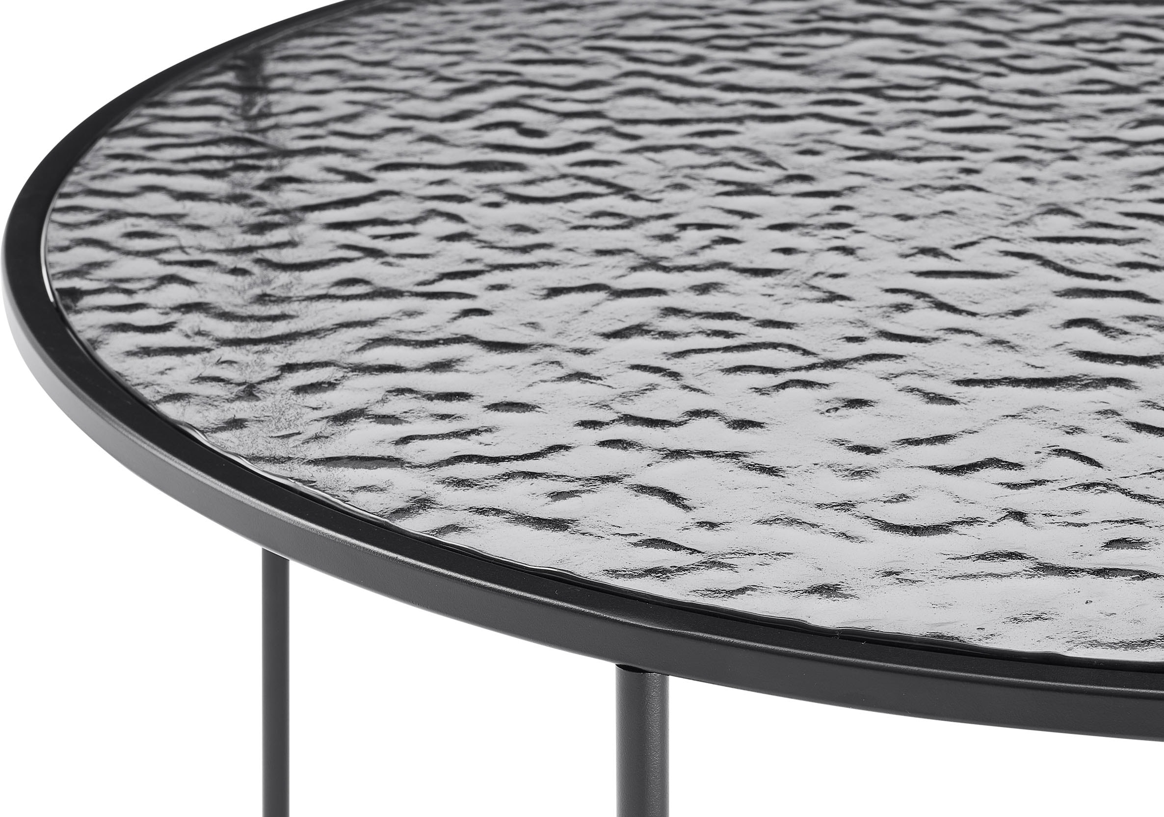SalesFever Couchtisch, (1 St.), Glasplatte mit Strukturoptik