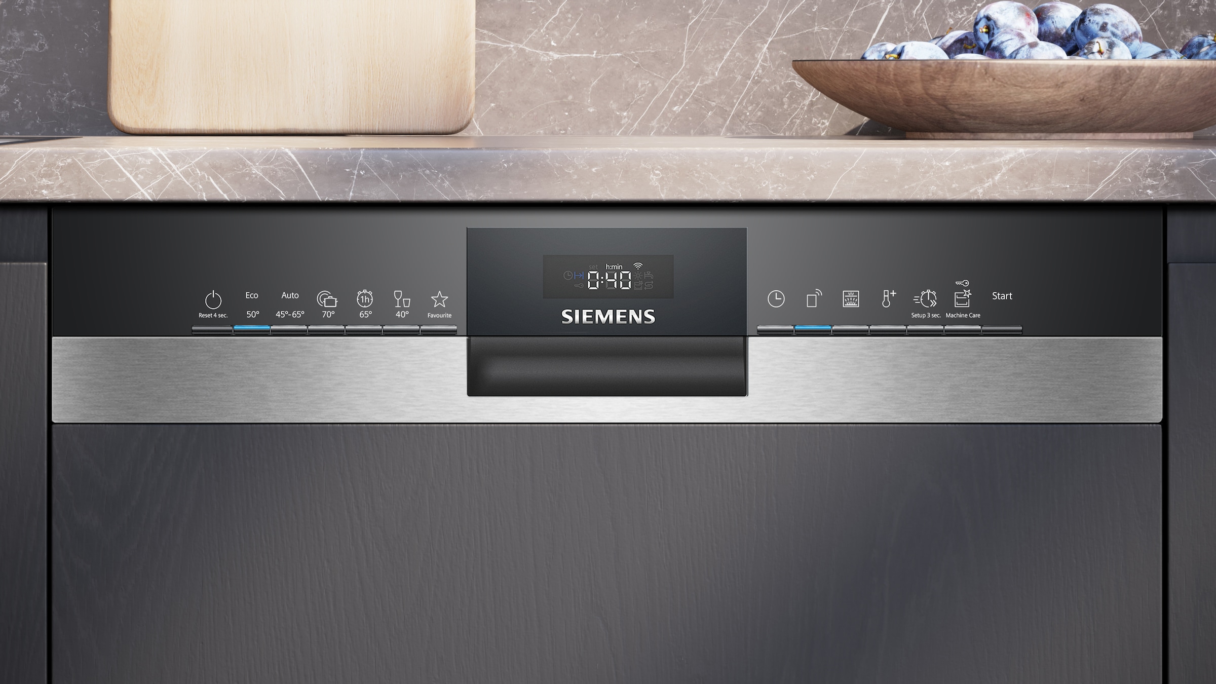 SIEMENS teilintegrierbarer Geschirrspüler iQ300 »SN53ES10TE« 13 tlg. Maßgedecke Energiesparlösungen mit smartStart und hohe Flexibilität  beim Beladen