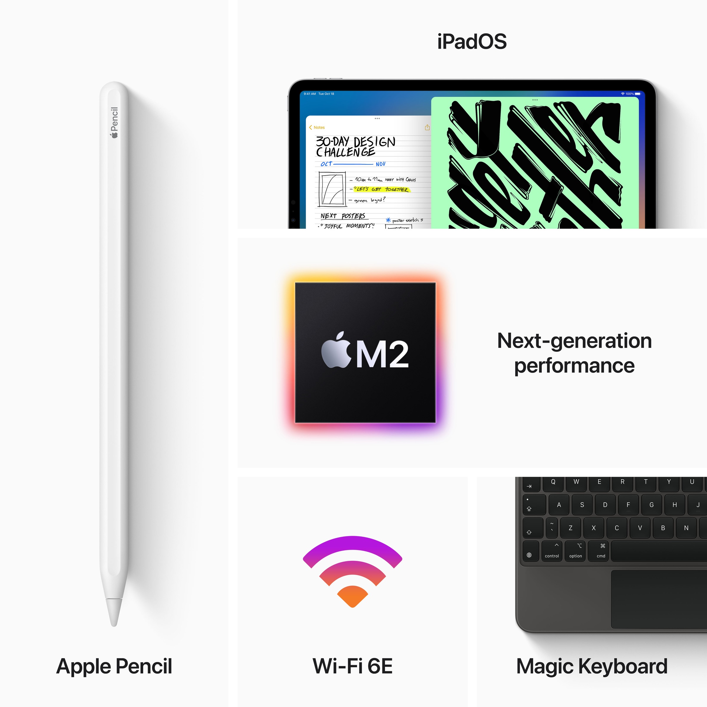 Apple Tablet »iPad Pro Wi-Fi, 512GB, 11" (4.Gen.), (2022)«, (iPadOS)