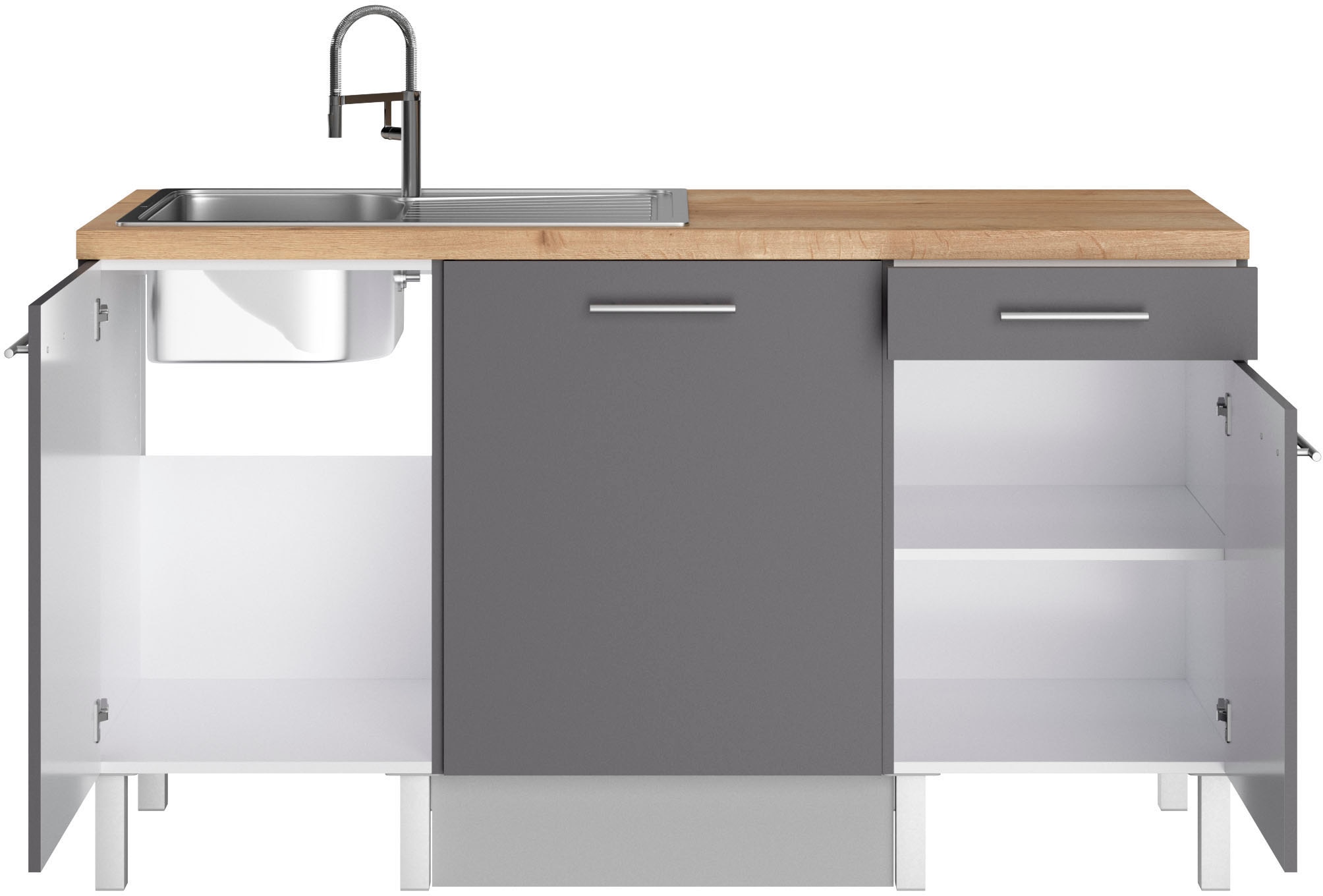 OPTIFIT Pantryküche »Lilly«, Breite 160 cm, wahlweise mit E-Geräten
