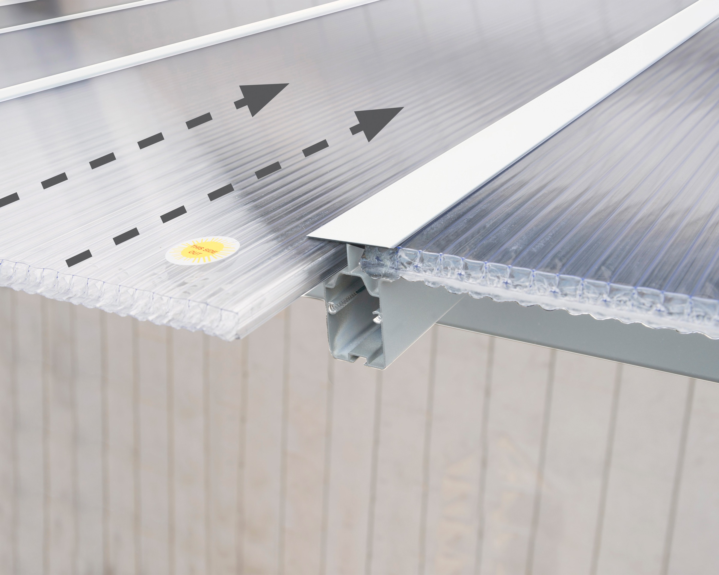 Palram - Canopia Terrassendach »Olympia 3x9.15«, BxT: 924x295 cm