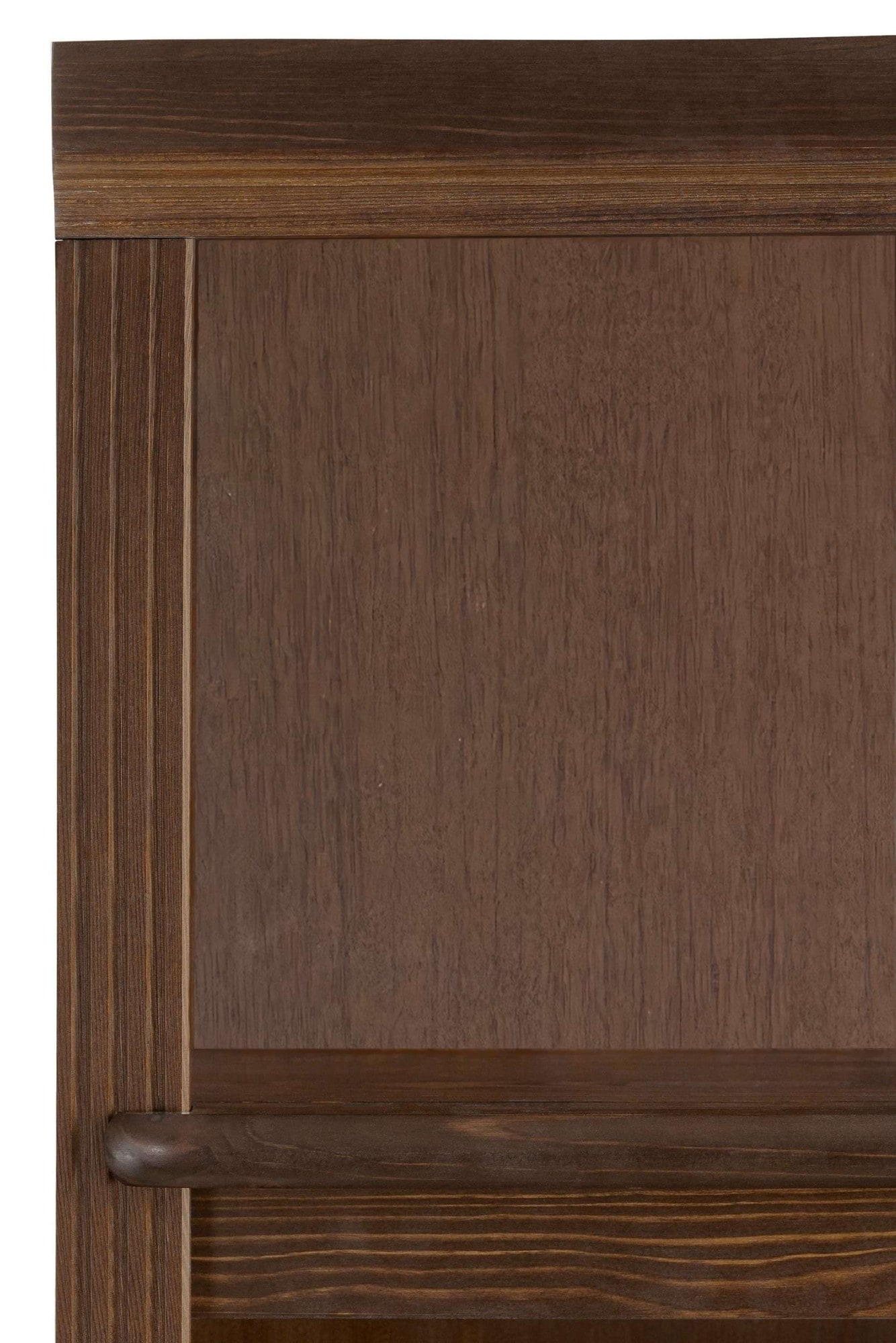 OTTO home Bibliothek »Soeren - 7-tlg. Set: mit 1 Regal B 80 cm., 1 Regal B 40 cm, 1 Eckregal« Set, 7 Stk. tlg. Inkl. 1 Vitrine,2 gerundeten Abschlussregalen und 1 Holzleiter,H220 cm