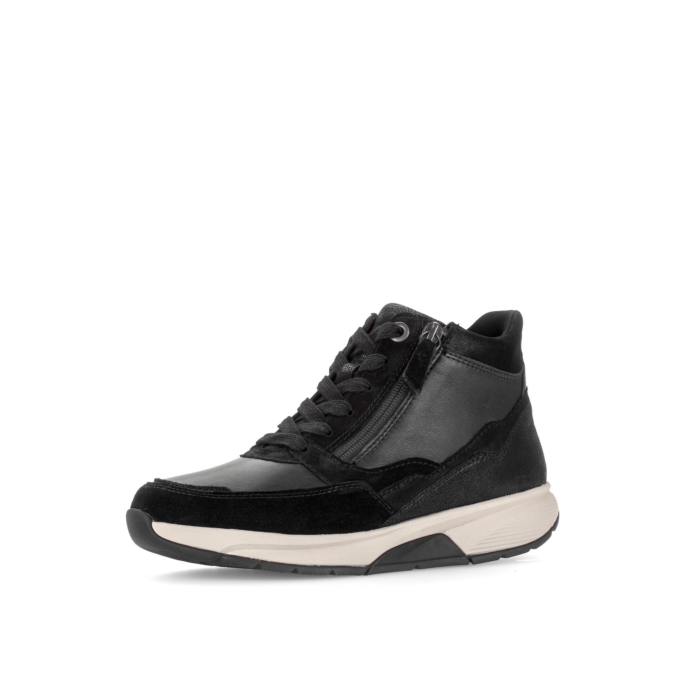 rollingsoft Schnürboots  Keilabsatz, High Top-Sneaker mit herausnehmbarer Innensohle