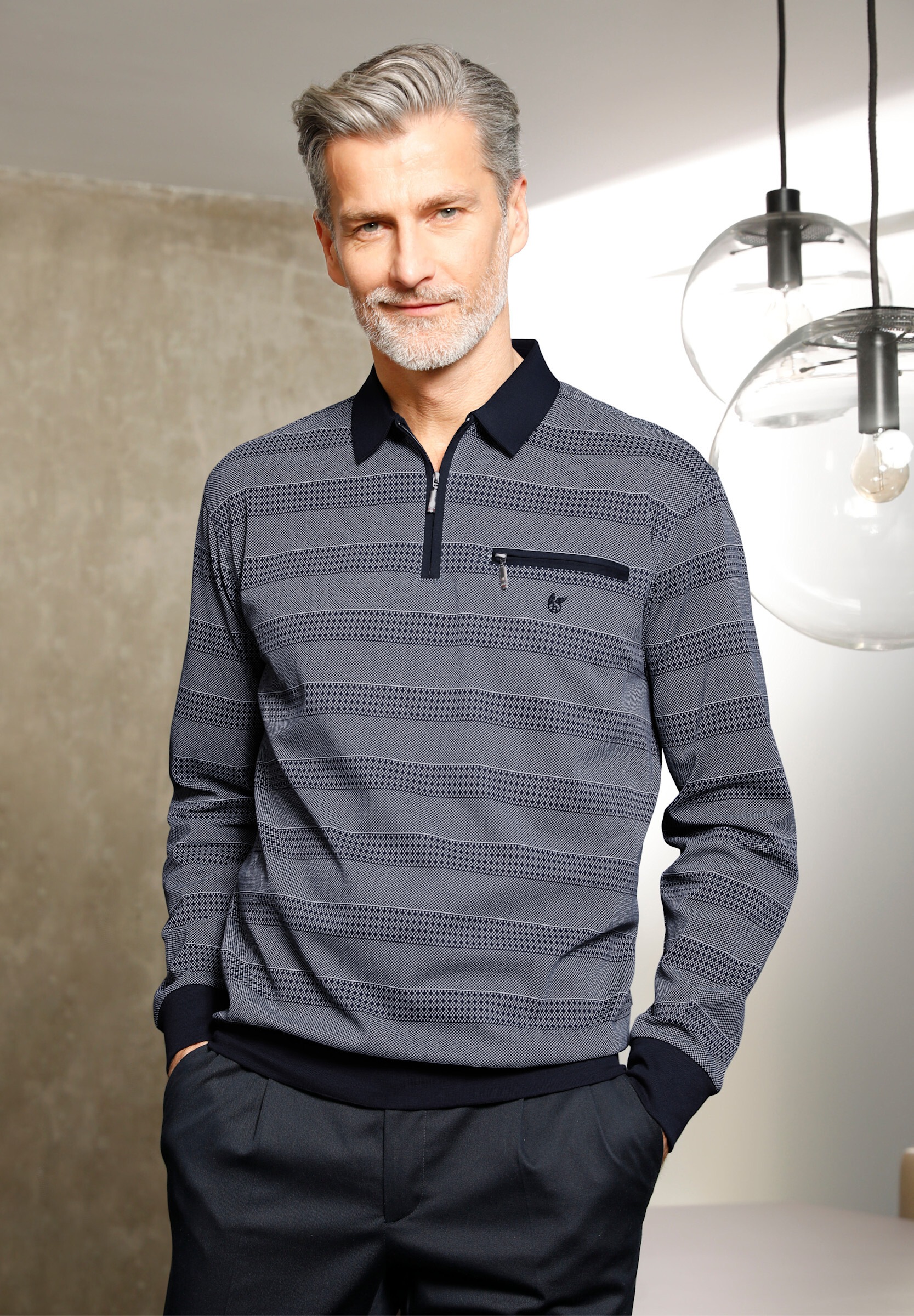 Hajo Poloshirt »Langarm-Poloshirt Langarm-Poloshirt«