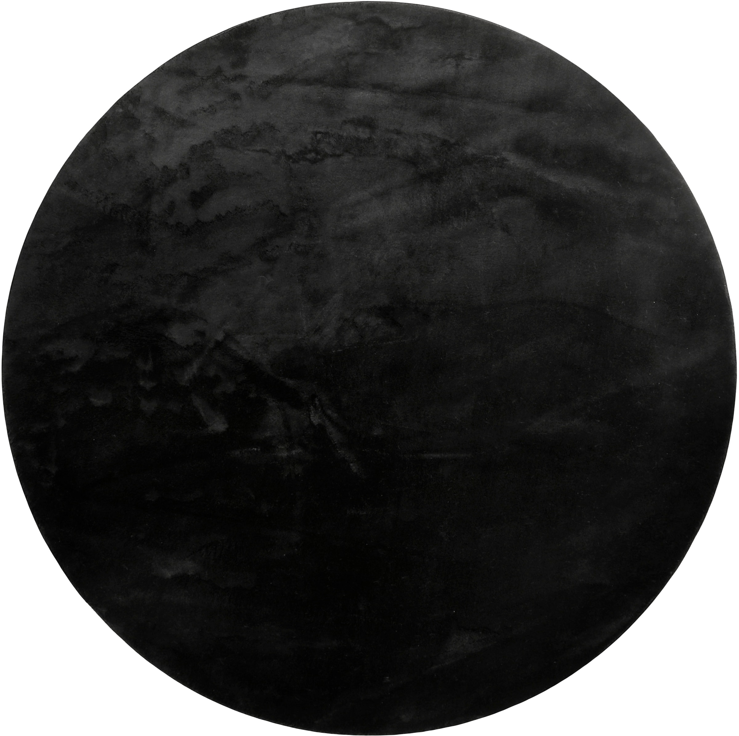 Homie Living Teppich »Lago« rund 19 mm Höhe Kurzflor, Uni Farben, ideal im Wohnzimmer & Schlafzimmer