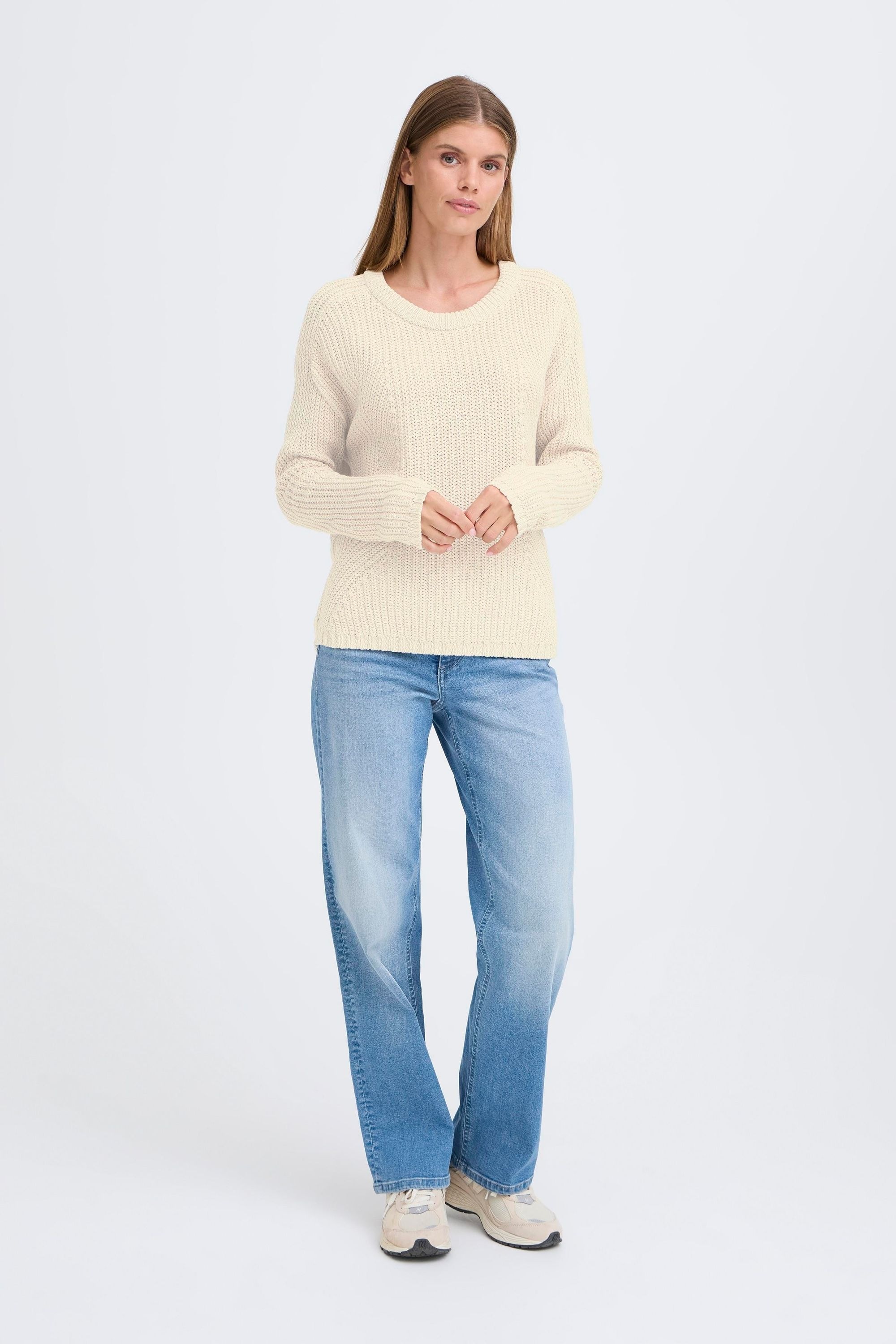 OXMO Strickfleece-Pullover »Strickpullover OXKanna«