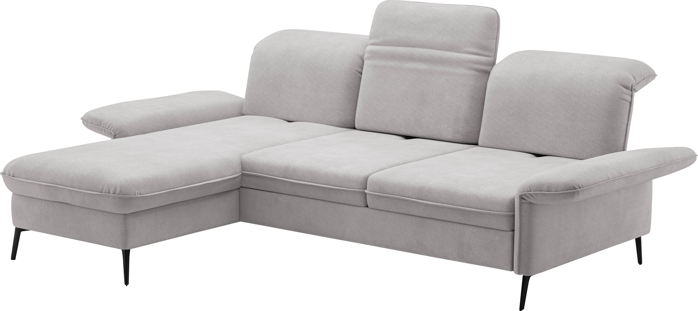 sit&more Ecksofa »Emely, inkl. Sitztiefenverstellung«, wahlweise mit Bettfunktion,Bettkasten,Kopf- & Armteilverstellung