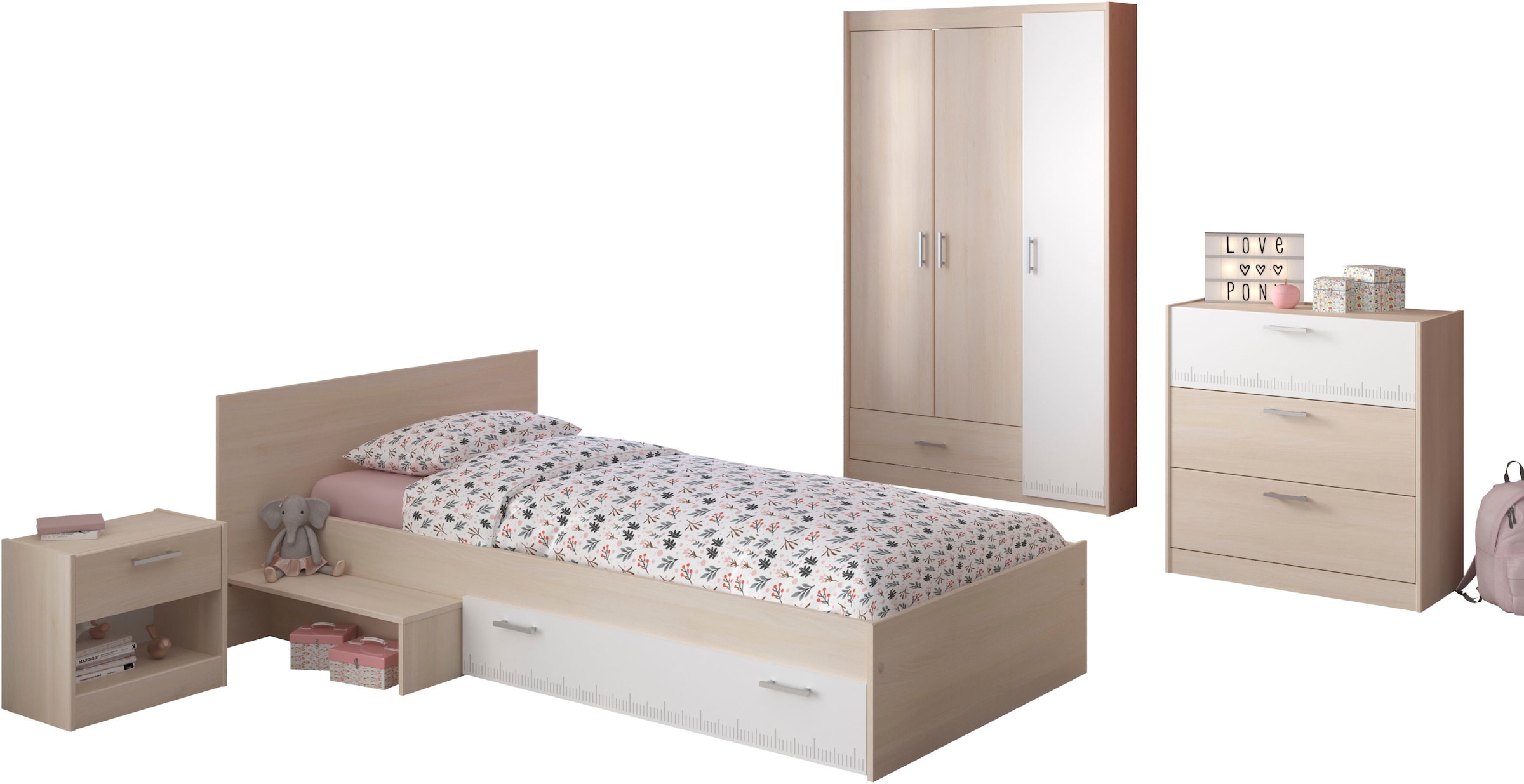 Parisot Jugendzimmer-Set »Parisot Kinderimmer Charly 12«, (4 tlg.)