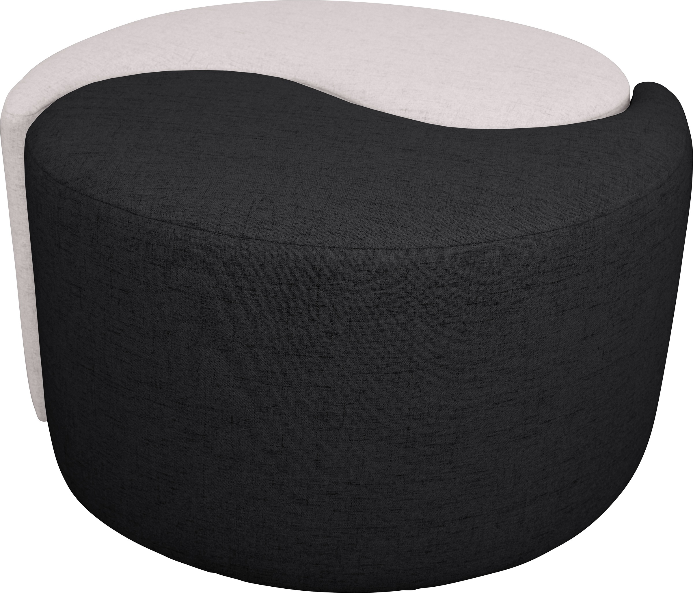 Guido Maria Kretschmer Home&Living Polsterhocker »Yin&Yang Durchmesser 82cm«, 2teilig, einzeln stellbar oder Yin-Yang-Optik