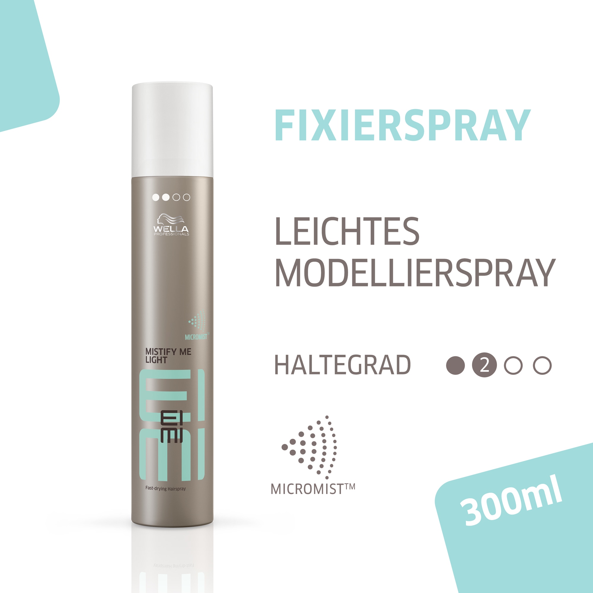 Wella Professionals Haarpflege-Spray »EIMI Mistify Me Light Schnelltrocknendes Haarspray« leichte Formel, 24h Halt, feiner Sprühnebel
