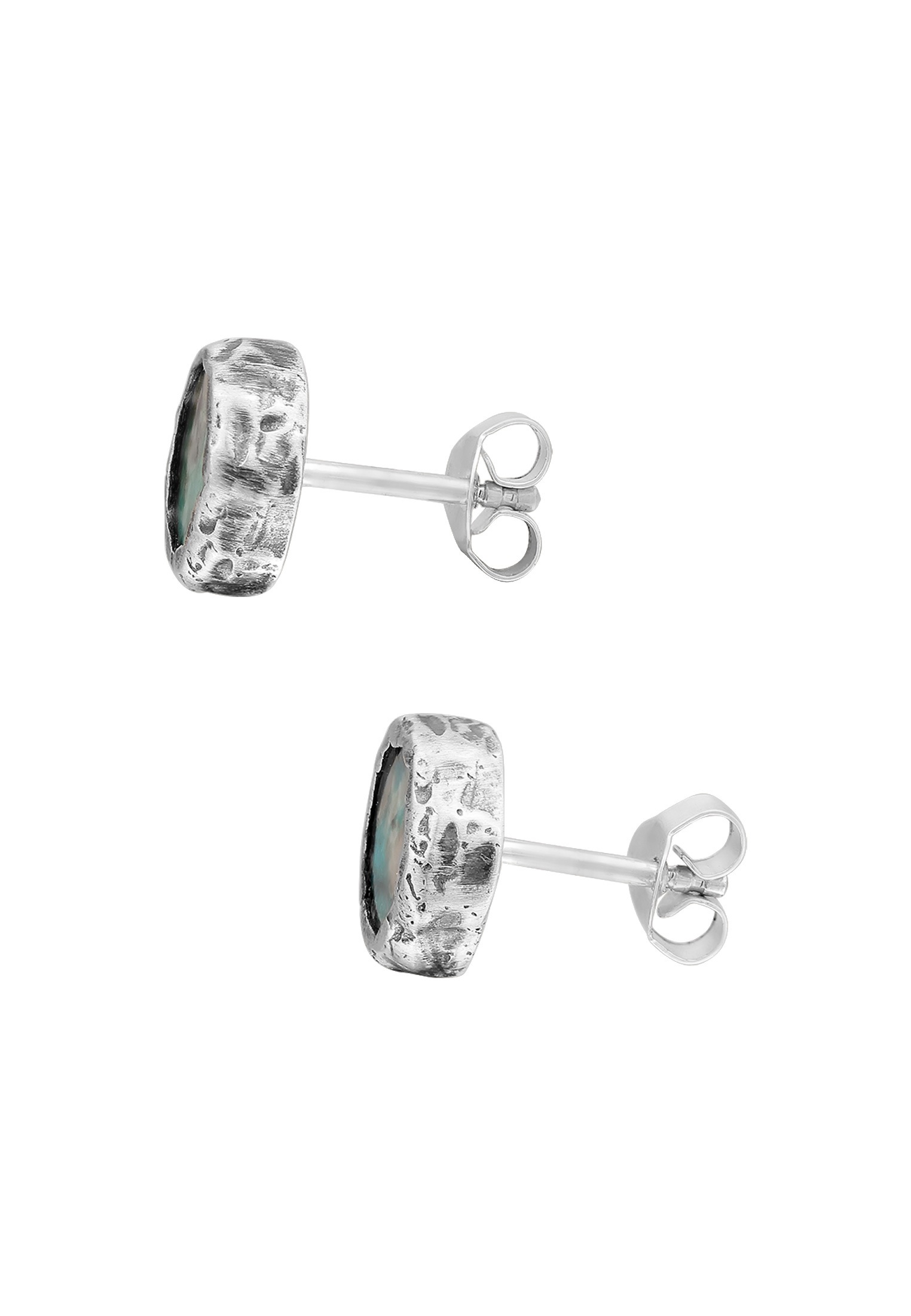 HAZE & GLORY Paar Ohrstecker »Ohrringe Ohrstecker Chrysocolla Blaugrün 925 Sterling Silber«