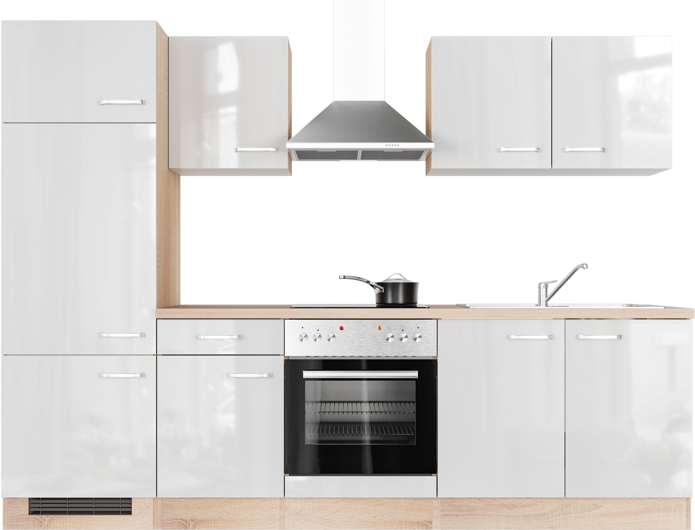 Flex-Well Küche »Florenz«, bequem mit in Breite Farbvarianten 270 cm, vielen kaufen erhältlich E-Geräten