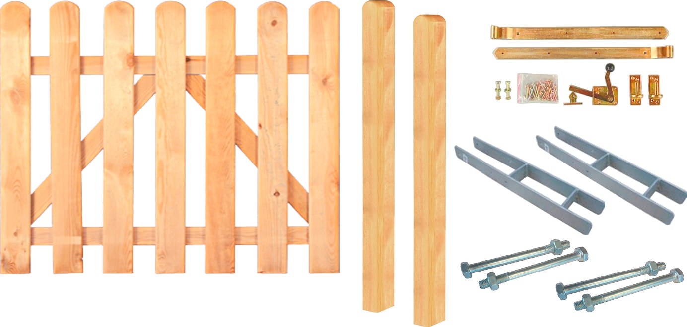 Tetzner & Jentzsch Gartentor »Houston«, (Set), BxH: 100x80 cm