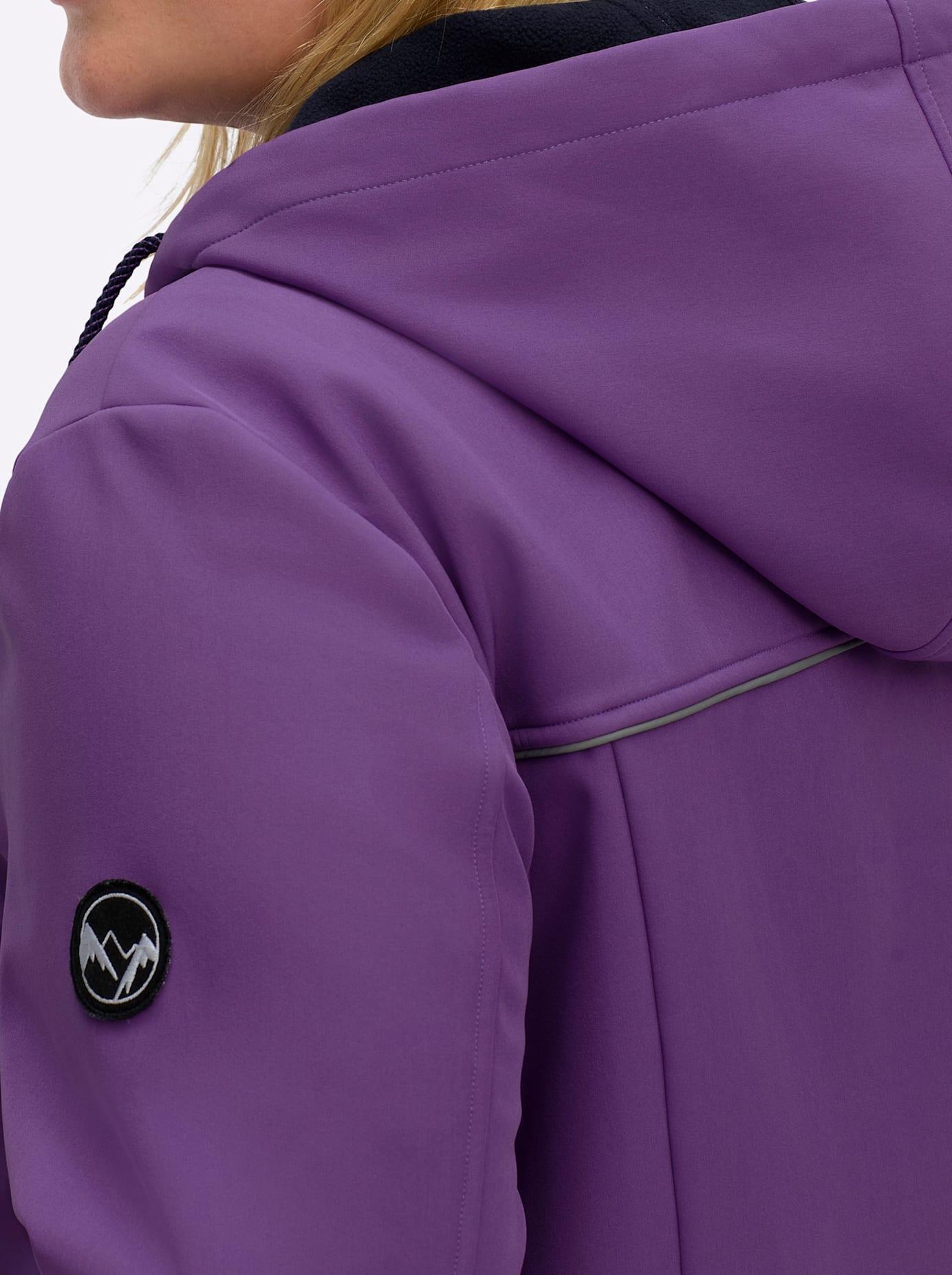 Sheego Softshelljacke, mit Kapuze