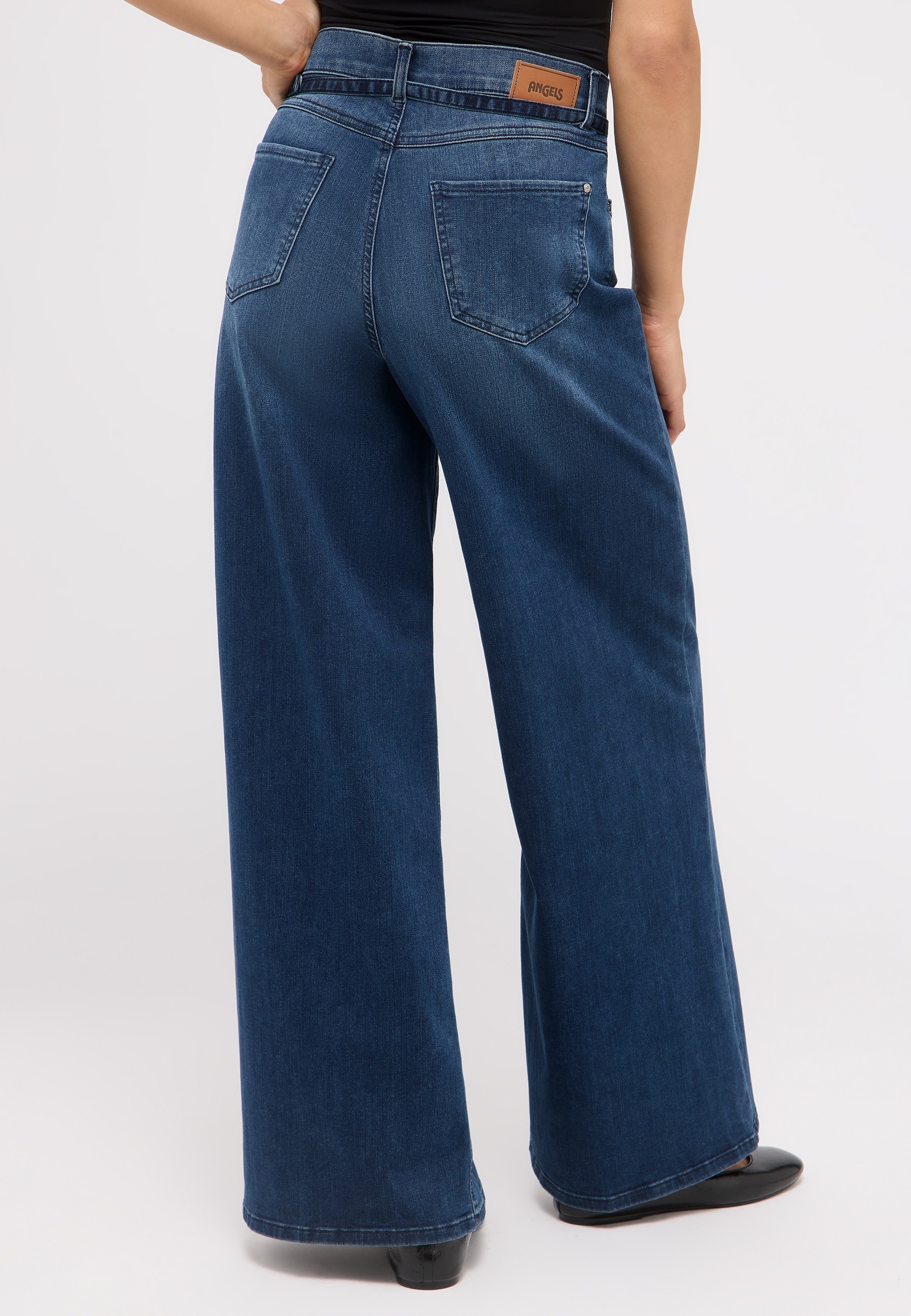 ANGELS Relax-fit-Jeans »LIVA BELT«, mit sehr weitem Bein und Gürtel