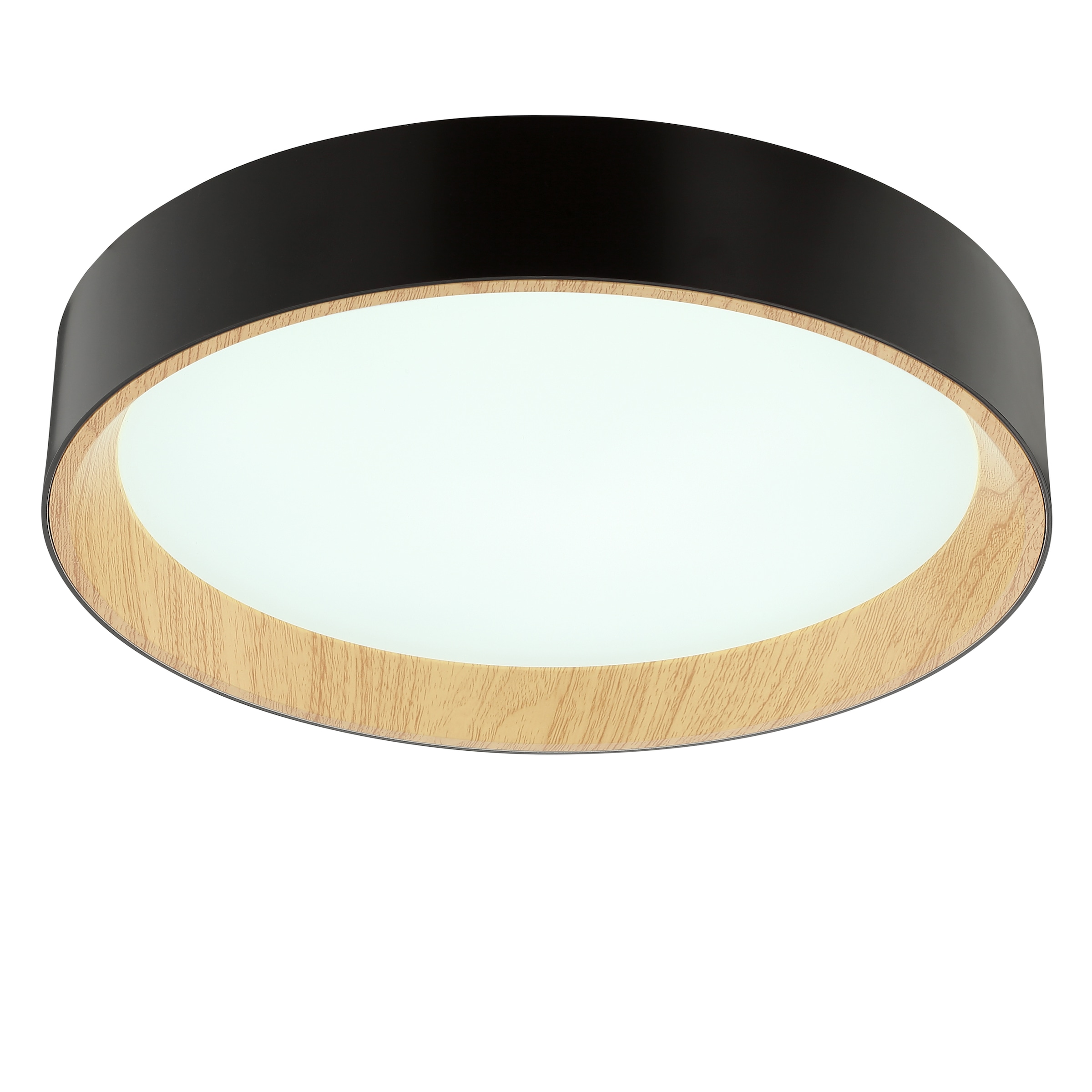 Brilliant LED Deckenleuchte »Larios« LED-Modul 1 Stk. warmweiß - kaltweiß Ø 39 cm, 2100lm, 3000-6500K, dimmbar, braun/schwarz