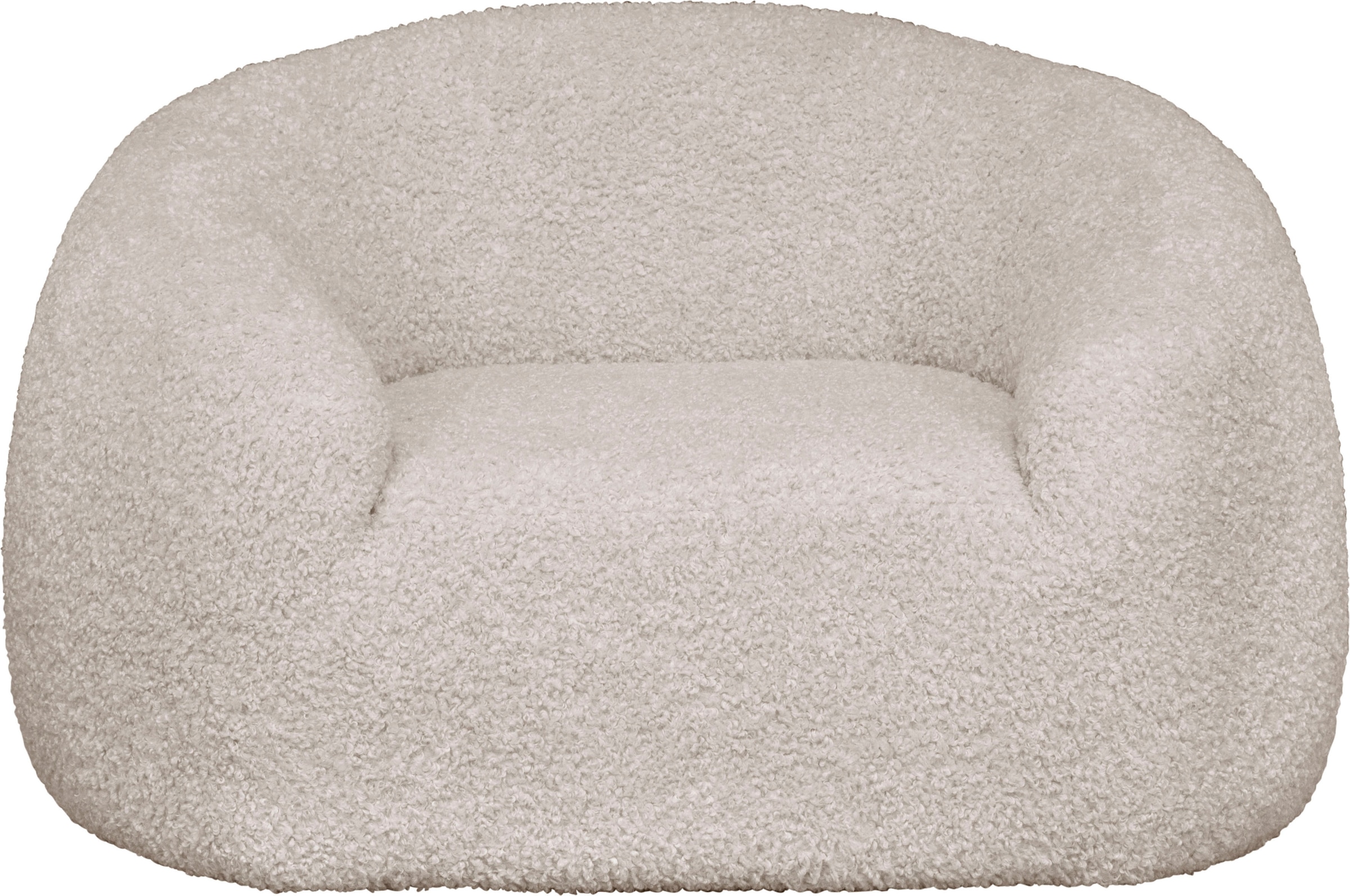 LeGer Home by Lena Gercke Sessel »YANI Relaxsessel, Loungesessel, Maße B/T/H: 127/96/76 cm«, organische Form, mit Wellenunterfederung, auch in Bouclé