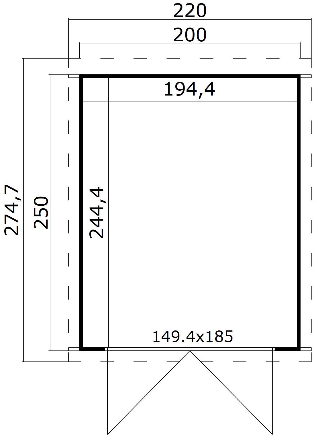 LASITA MAJA Gartenhaus »Zambezi 2«, Blochbohlenhaus 28mm, Fundamentmass 2000x2500, Schwedenrot