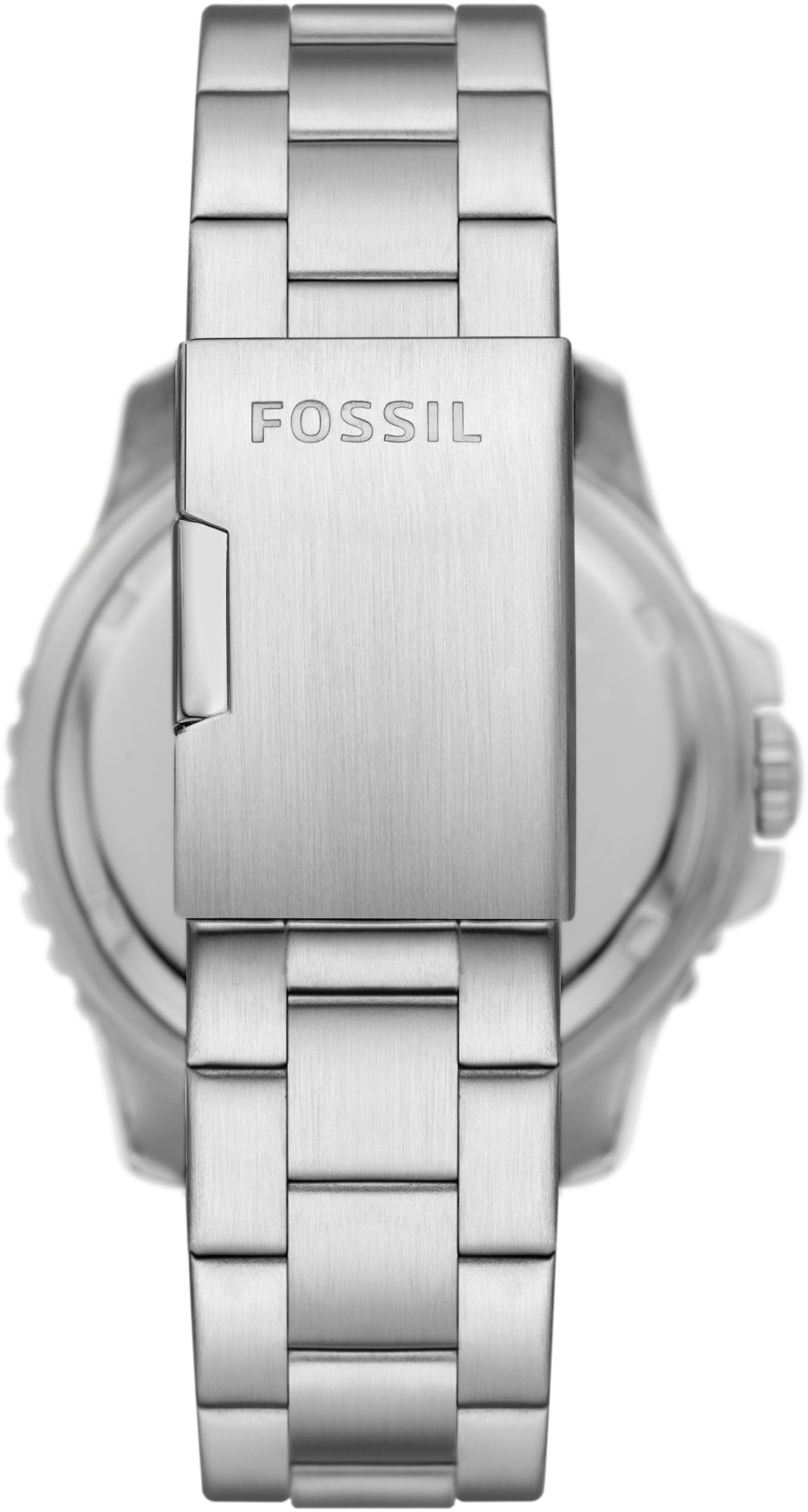 Fossil Quarzuhr »FOSSIL BLUE GMT« Armbanduhr, Herrenuhr, Edelstahlarmband, analog, Tag, 2. Zeitzone